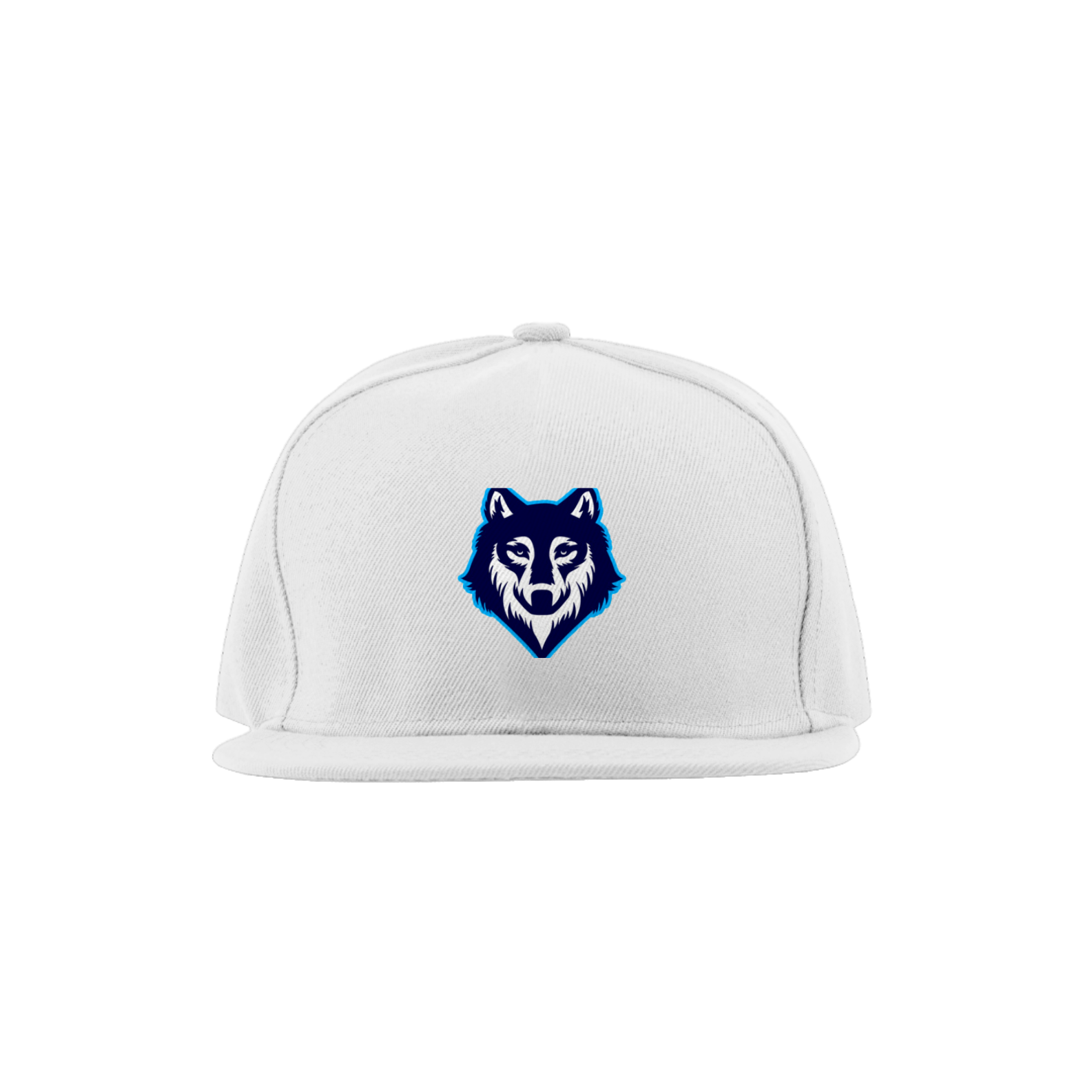 Boné palheta reta lobo