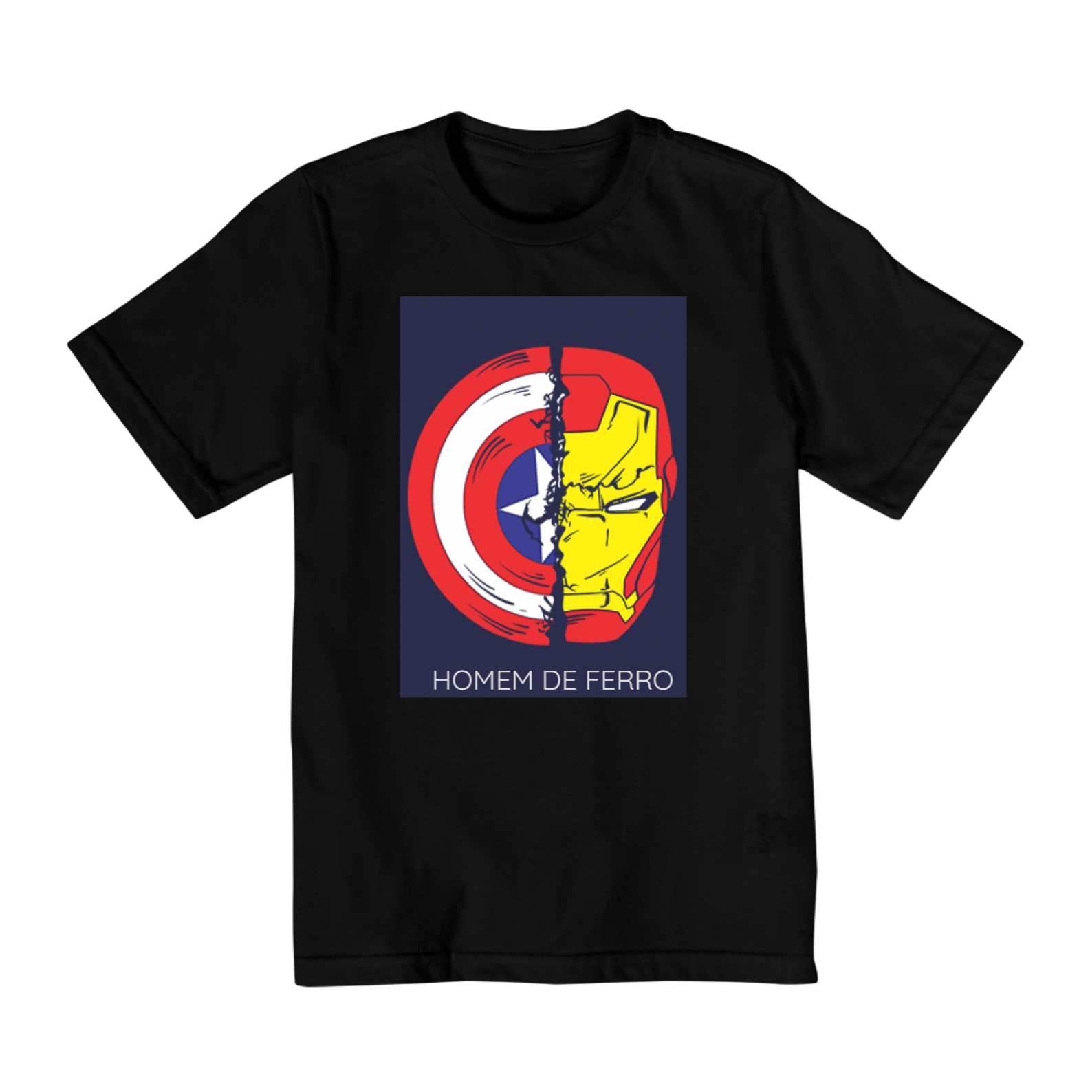 Camisa Infantil Homem de ferro