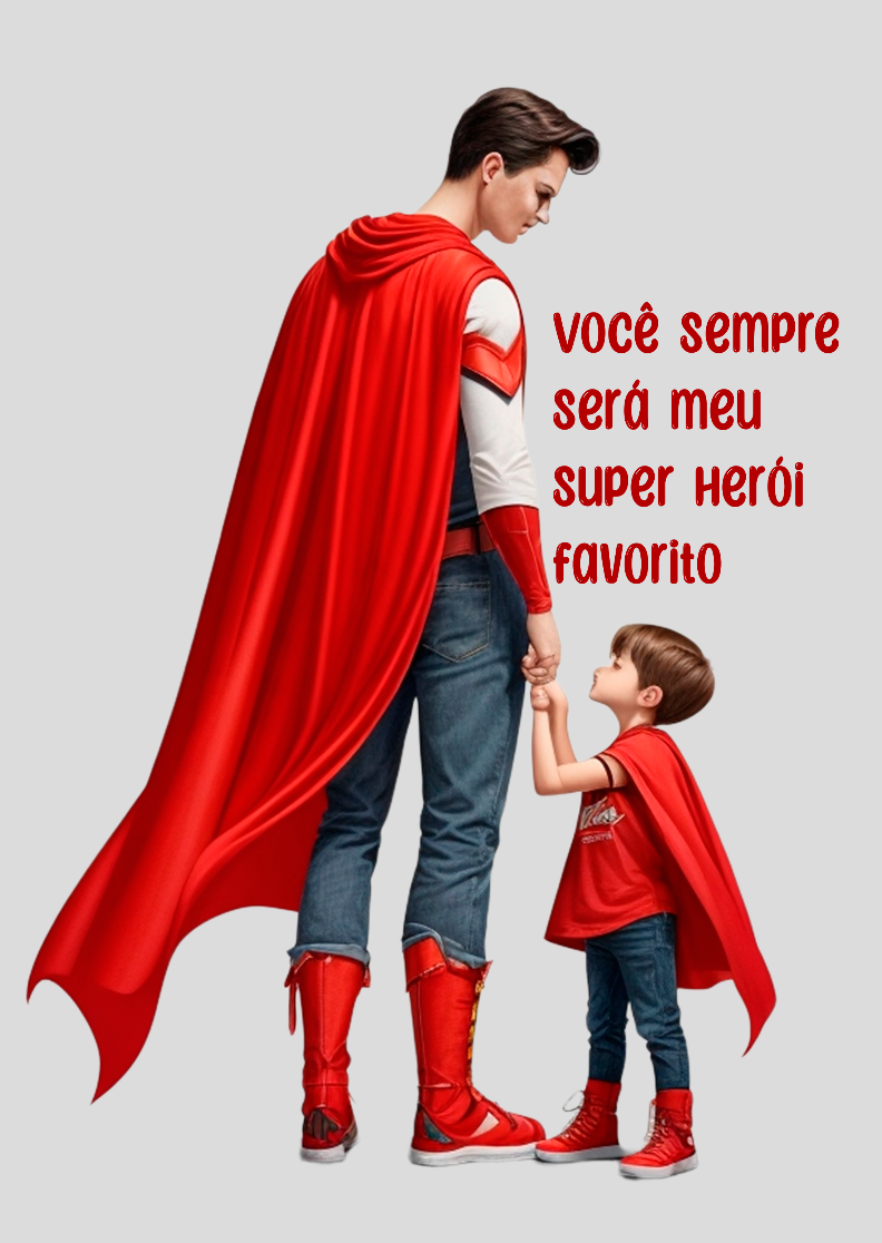 Nome do produto: Poster pai - Meu super herói favorito