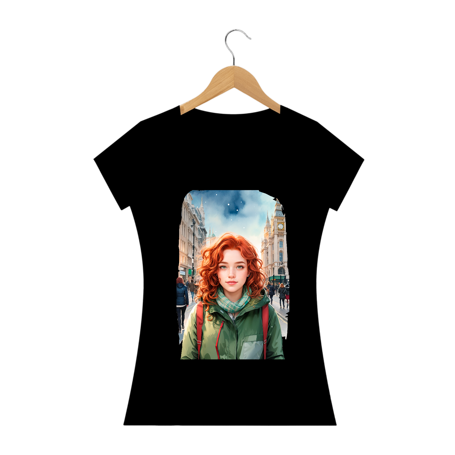 Camiseta Feminina - Baby look - London Winter