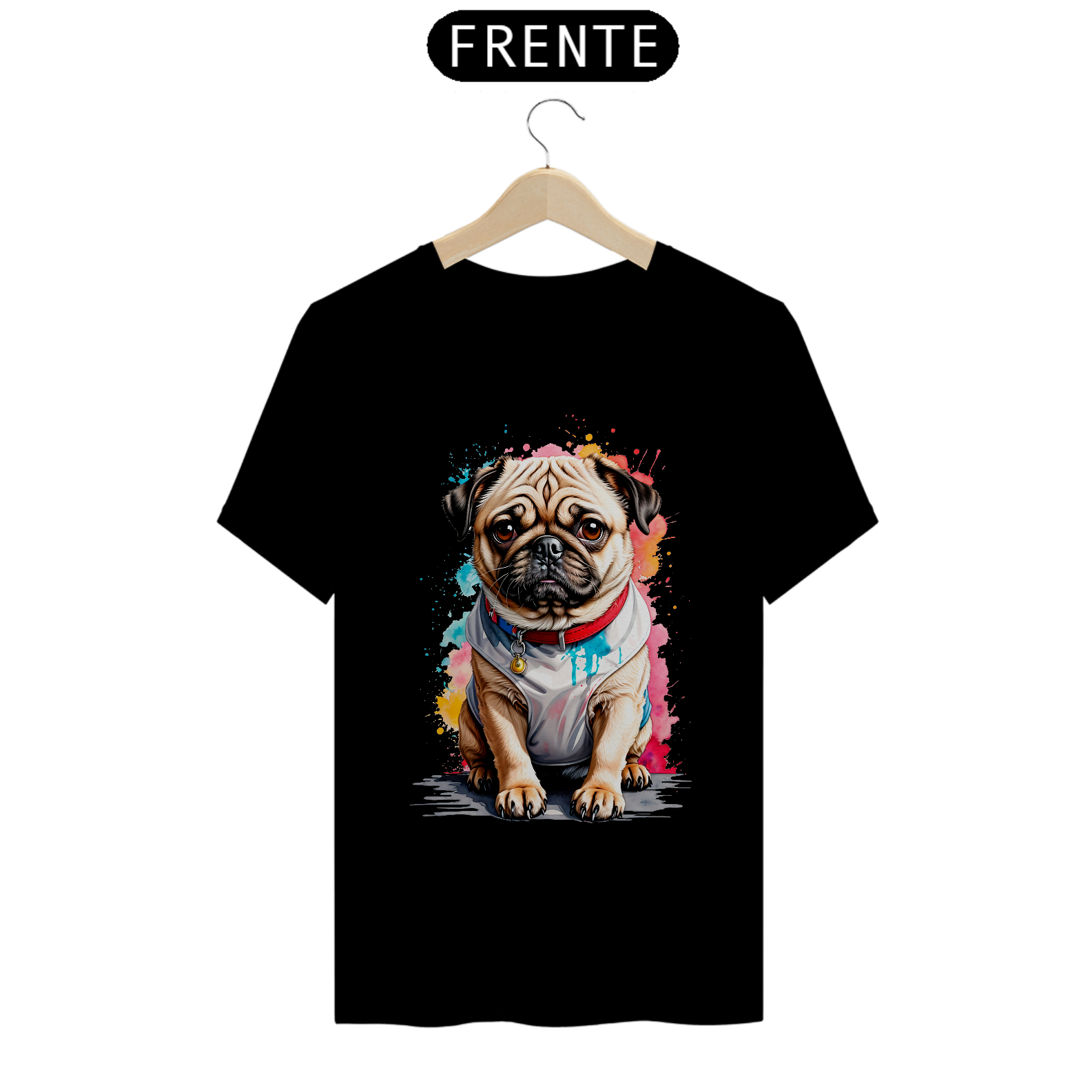 Camiseta Pug - Cachorro