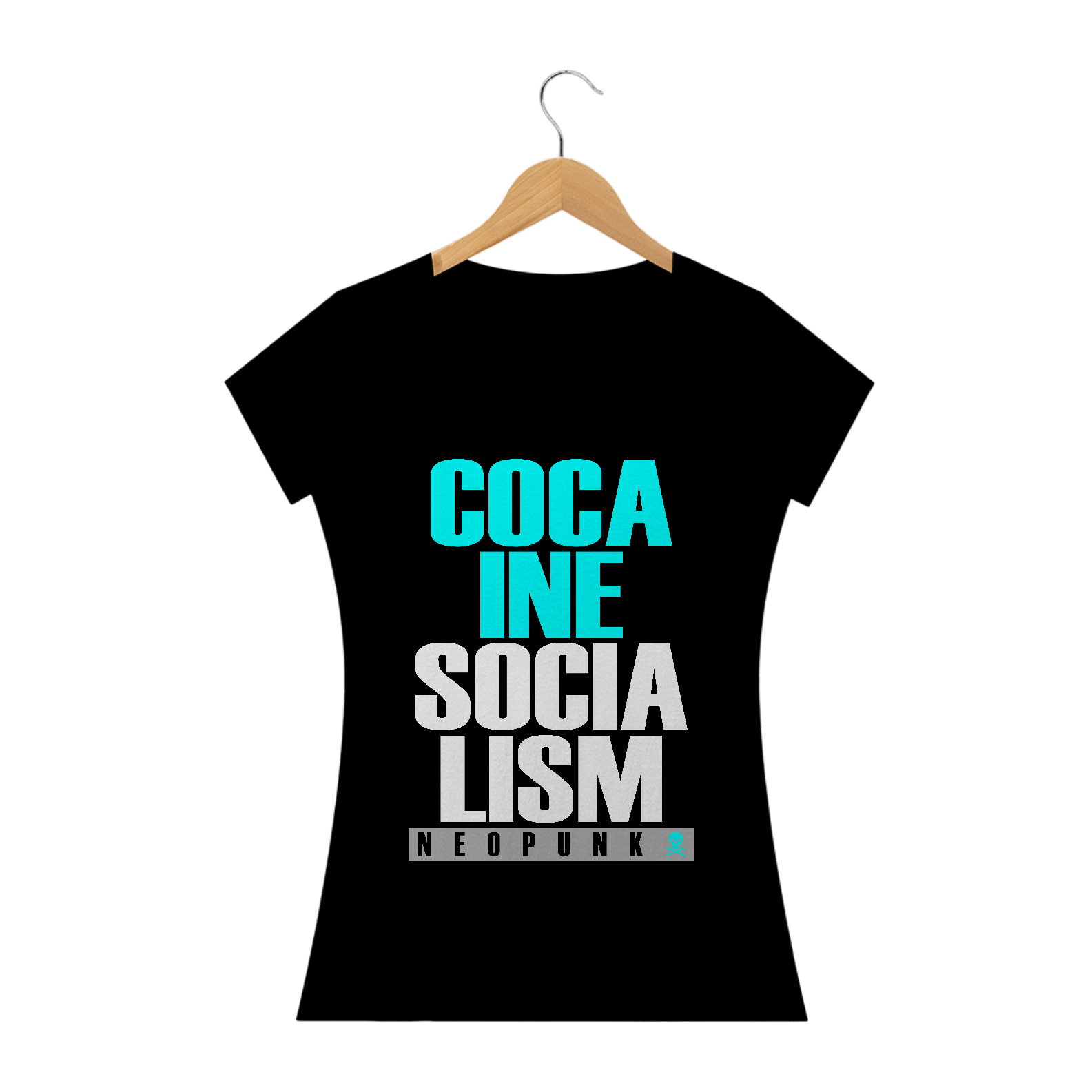 Nome do produto  Camiseta Feminina Cocaine Socialism
