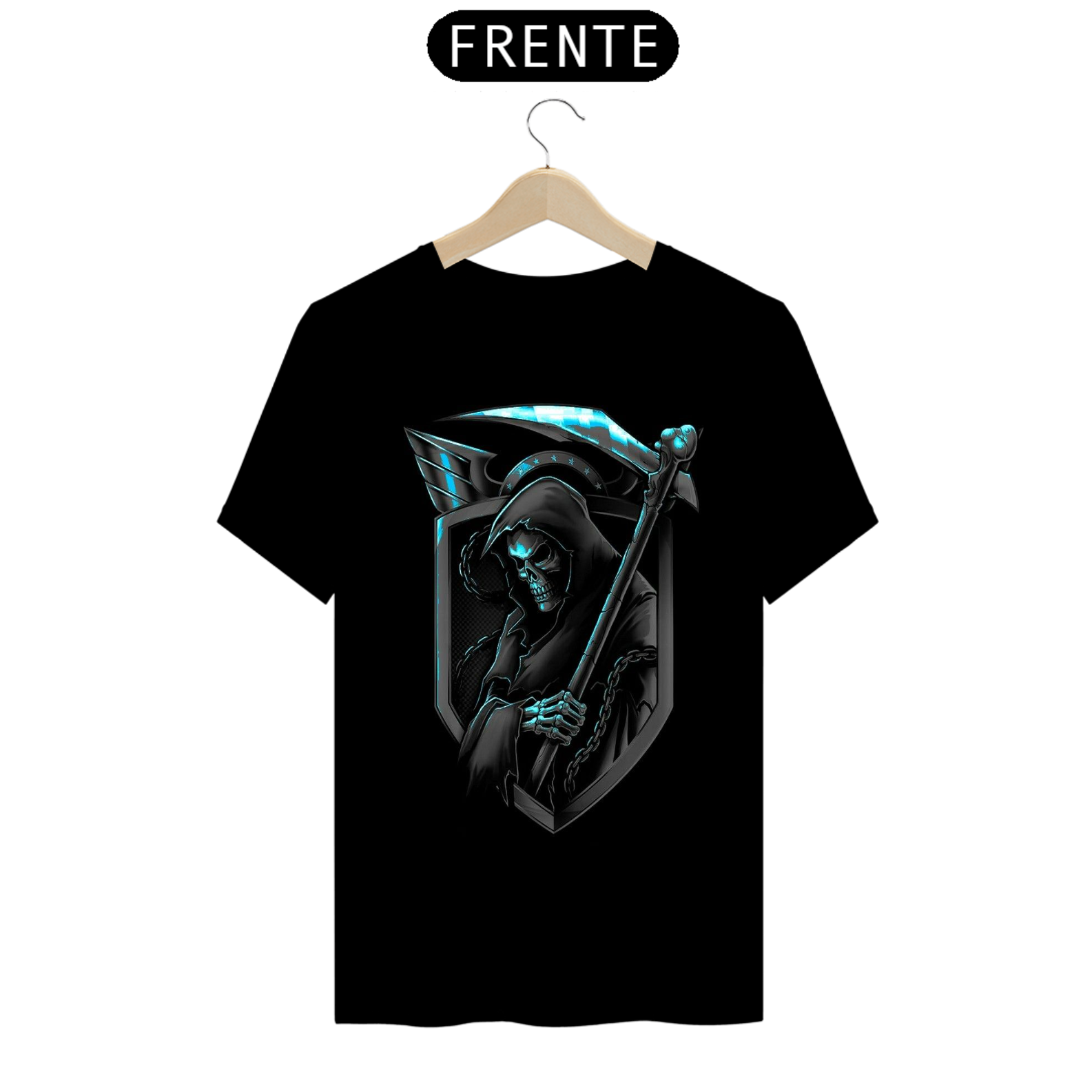 camiseta black skull