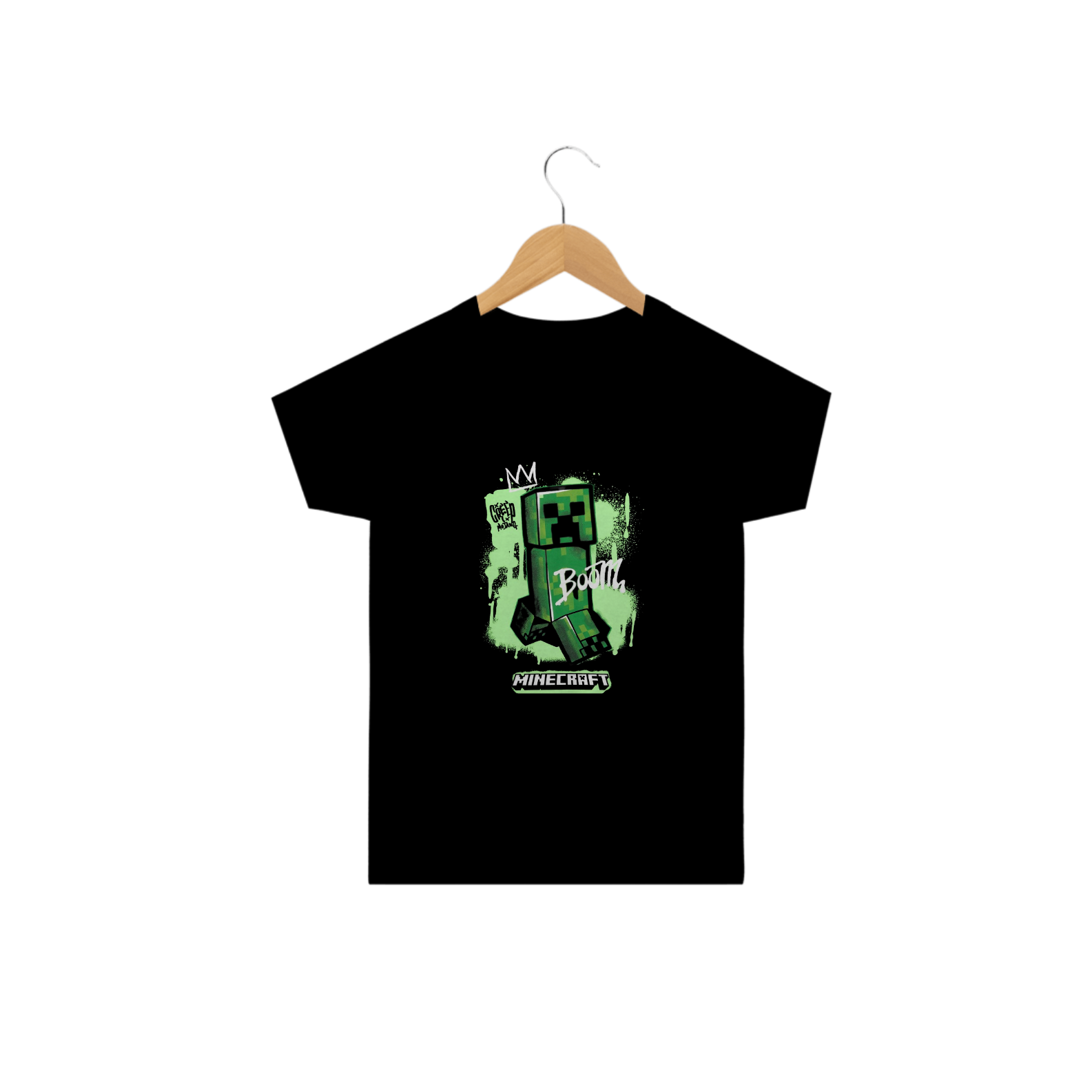 Camisa infantil Minecraft clássica