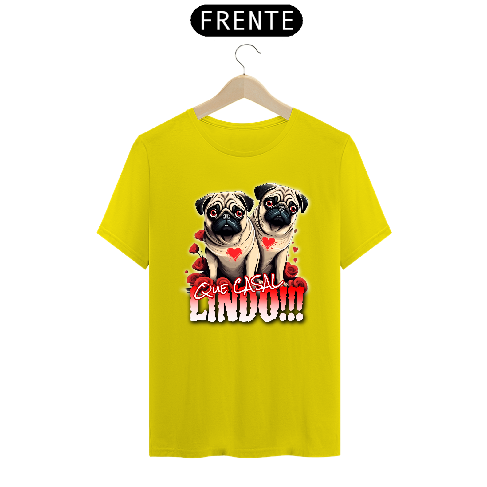 Nome do produto  CAMISA PUG APAIXONADO 01