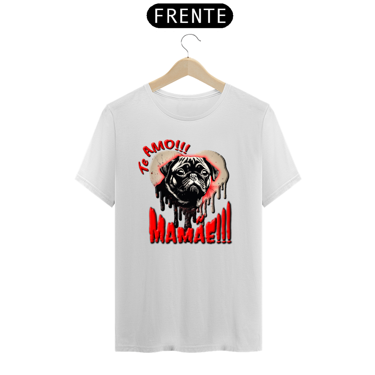 Nome do produto  CAMISA PUG APAIXONADO 02