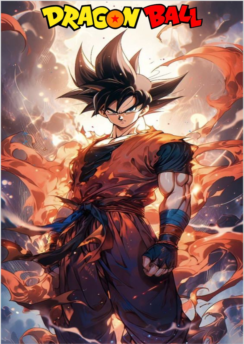 Poster Retrato - Dragon Ball [Son Goku]