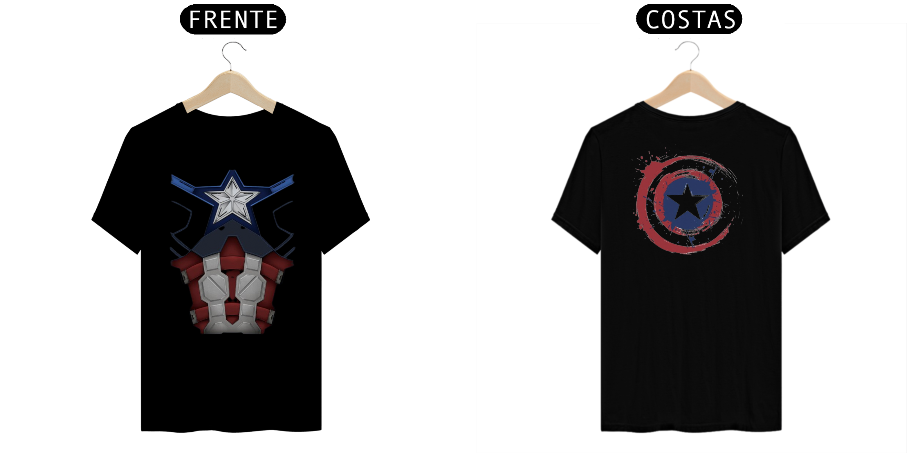 CAMISA SHIRT QUALITY - CAPITÃO AMERICA