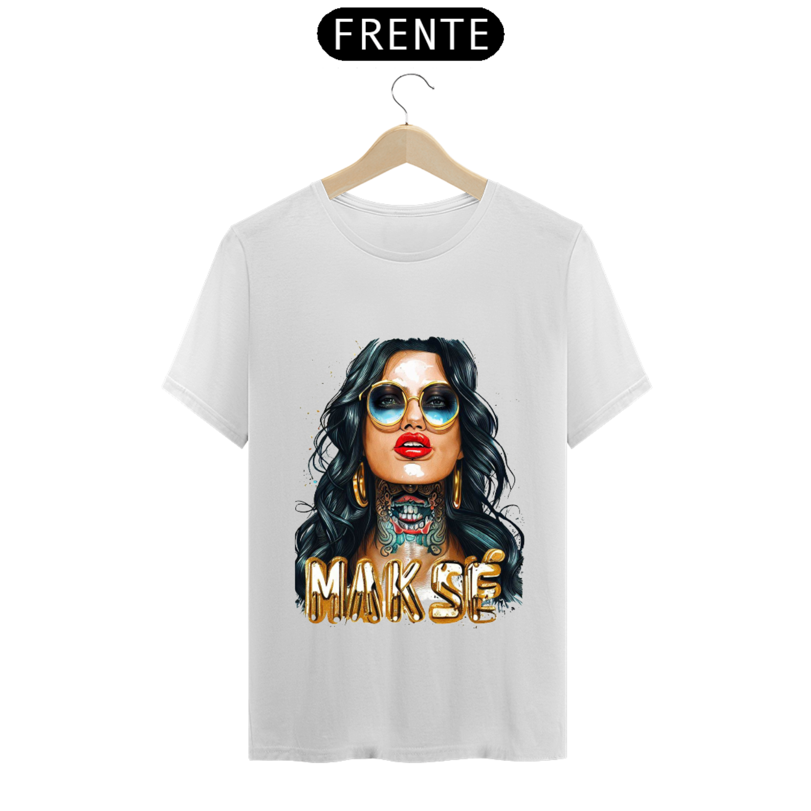 Camiseta com estampa frente e verso