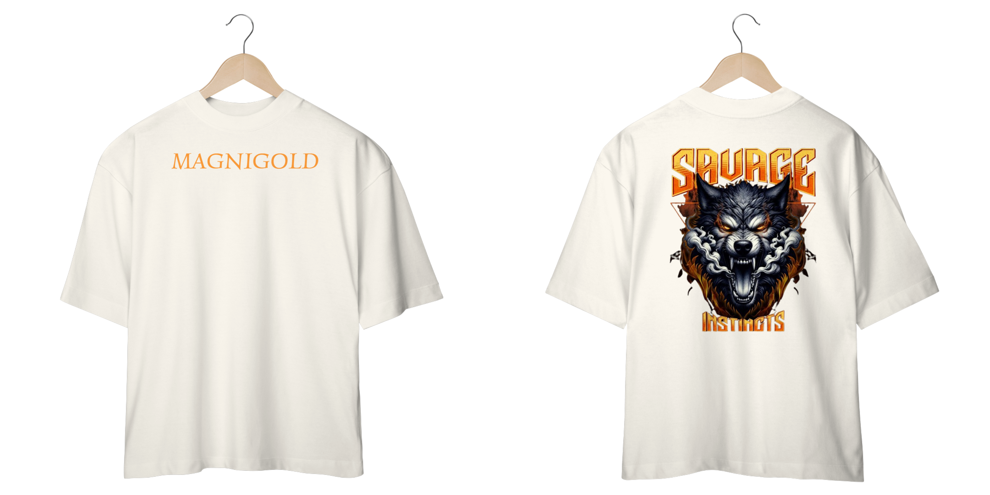 Camiseta Oversized Magnigold Savage Instict