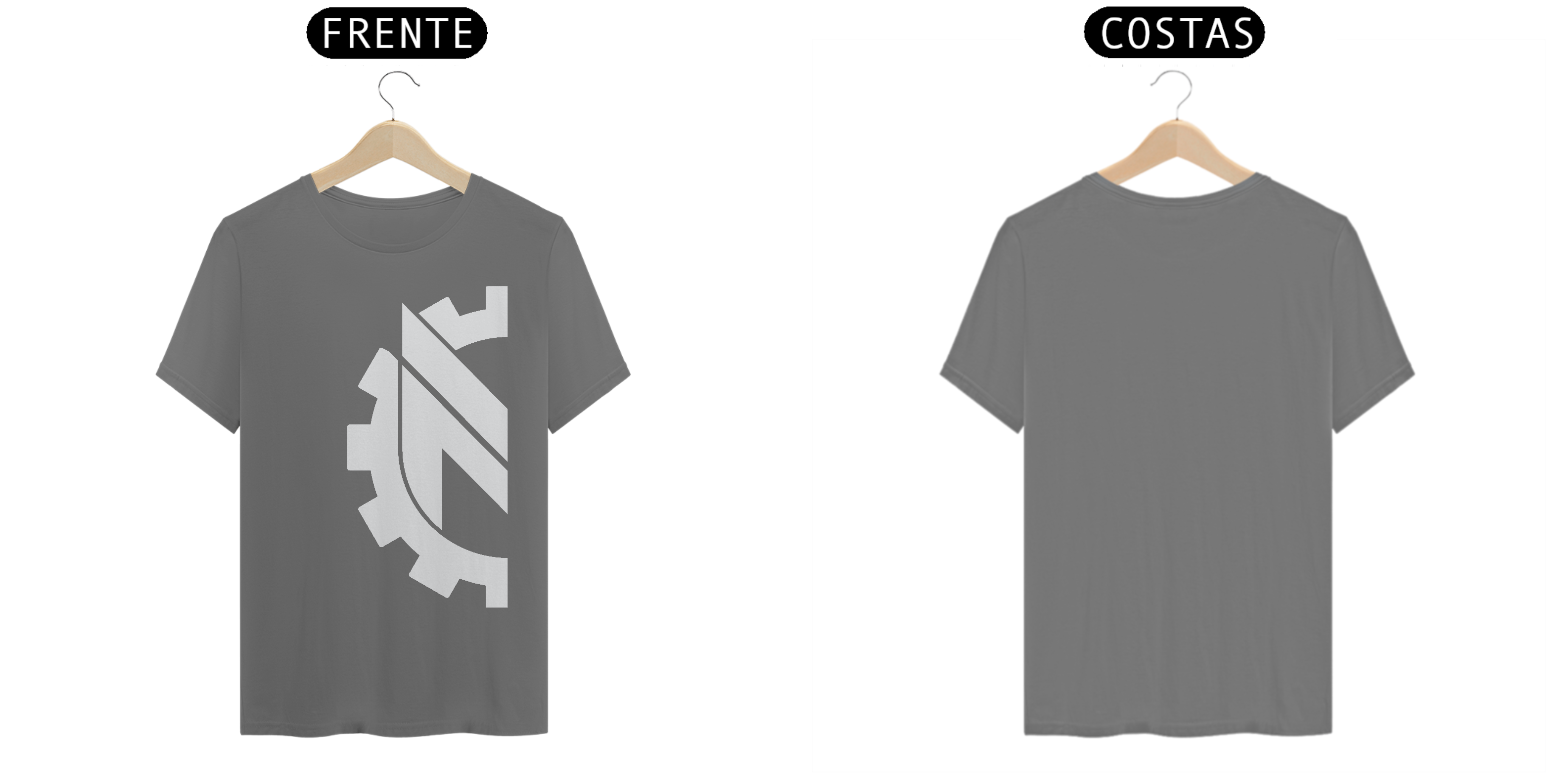 Camiseta HalfLogo Branco Vetor Maker