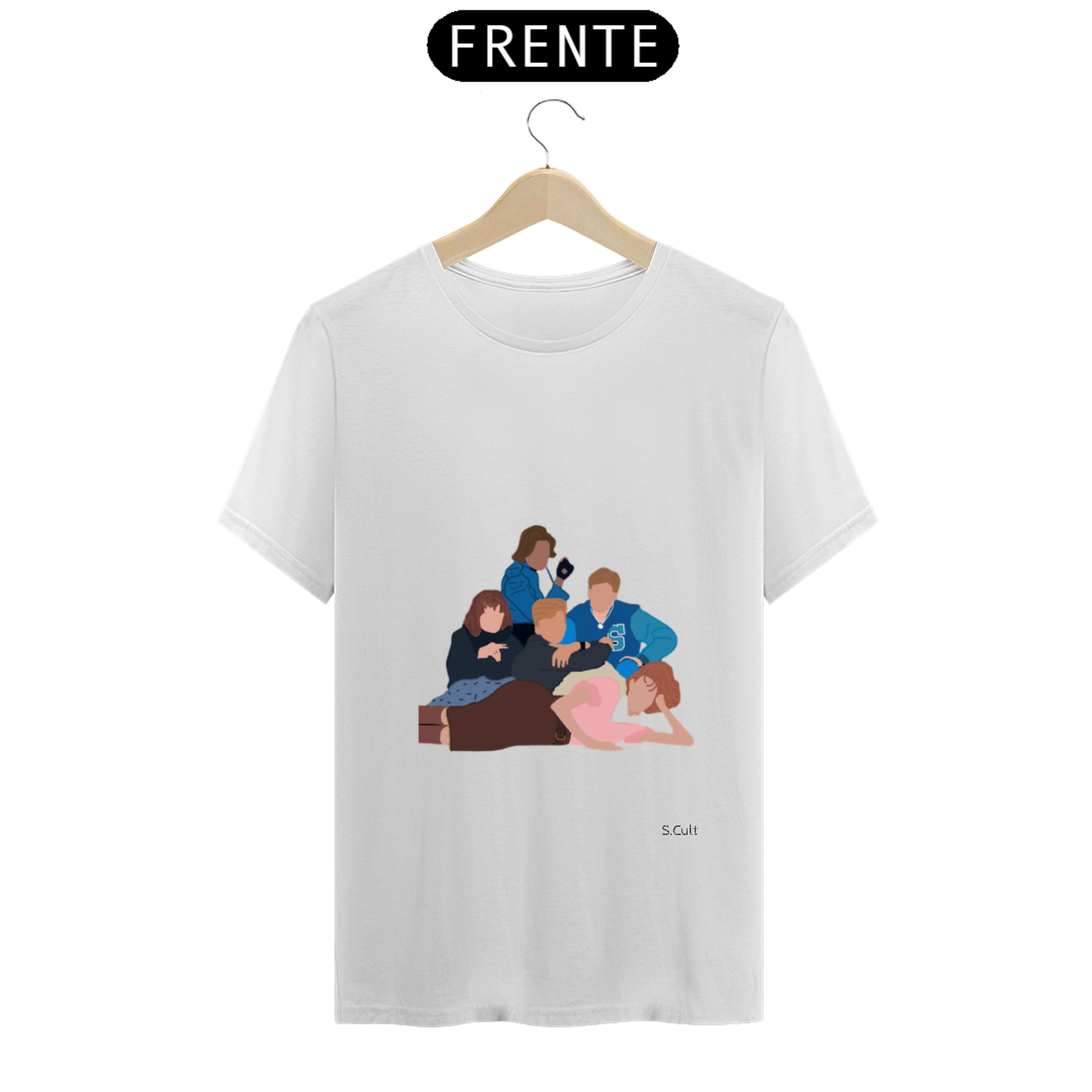 T-Shirt - Coleção Cinema - Estampa Clube dos cinco