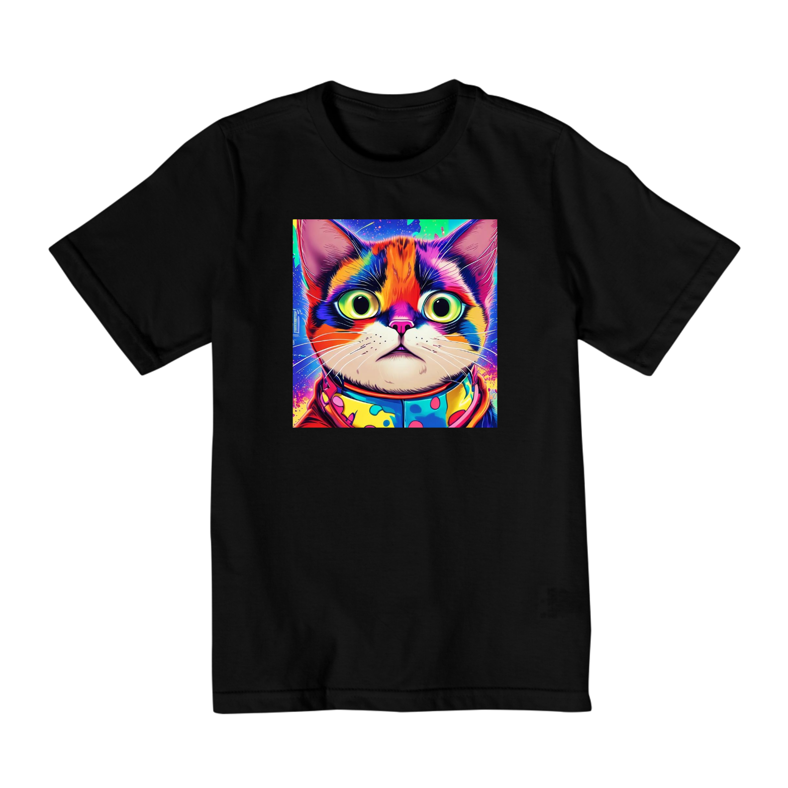Camiseta infantil 2-8 - cat colors