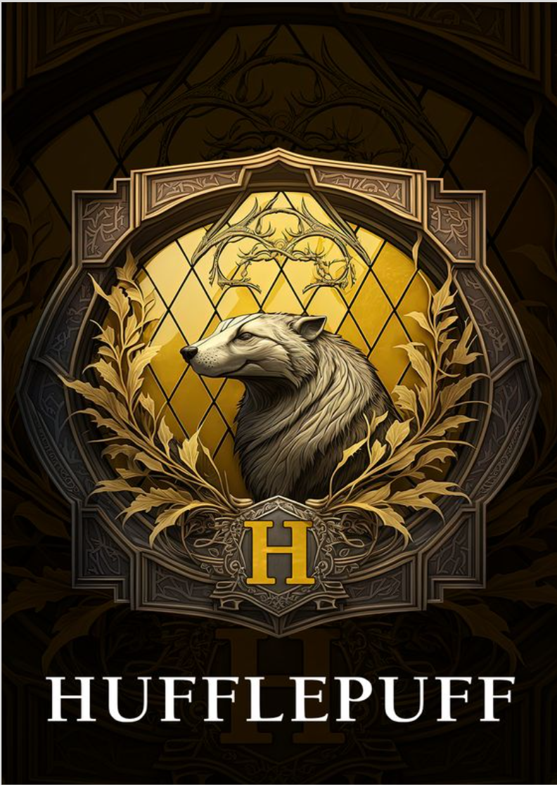 Poster Retrato - Hufflepuff
