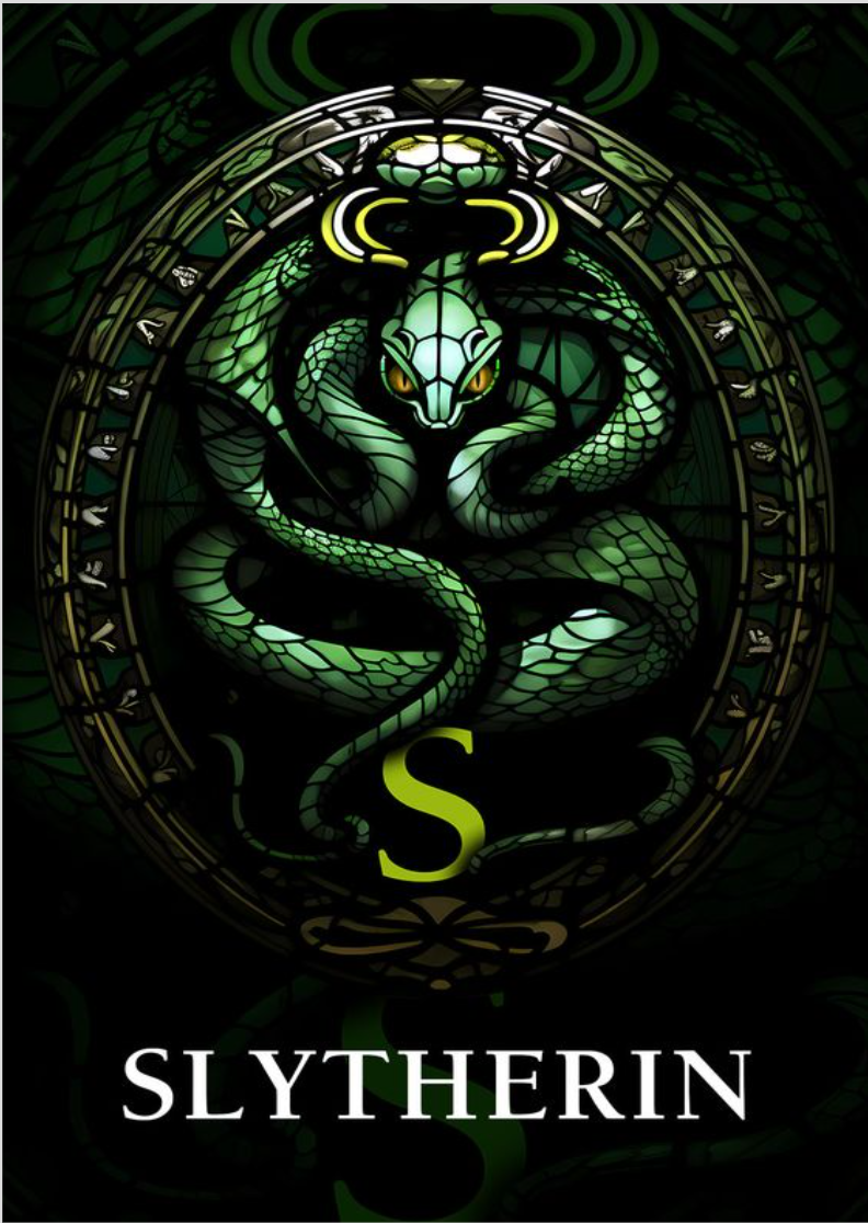 Poster Retrato - Slytherin