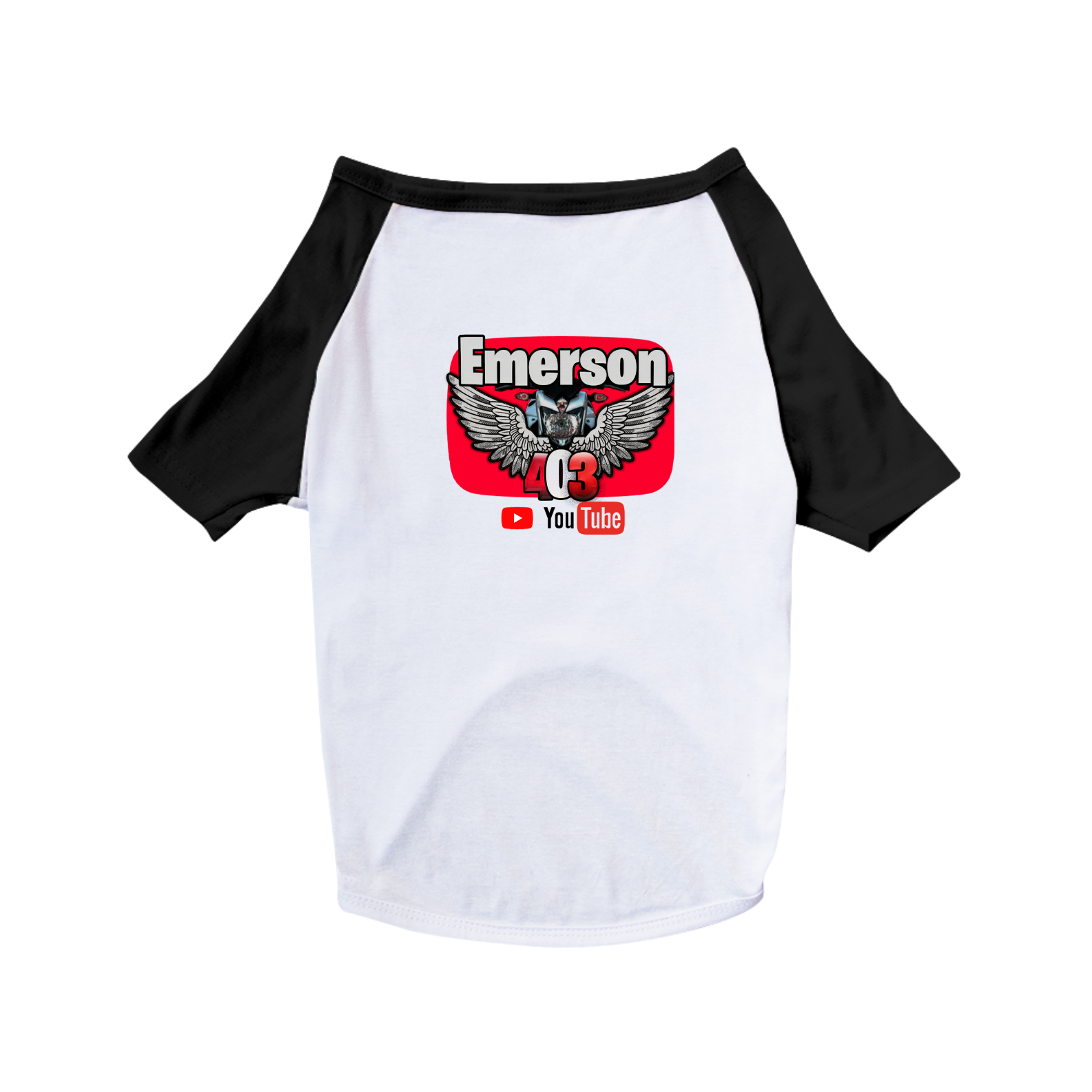 CAMISETA PARA PET PERSONALIZADA CANAL EMERSON403YT