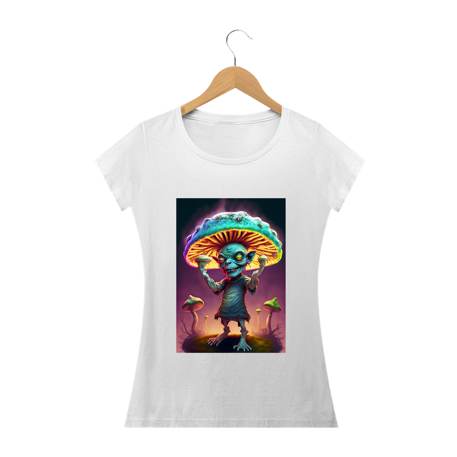 Camiseta Baby Long Cogulândia Alucinógena Colection