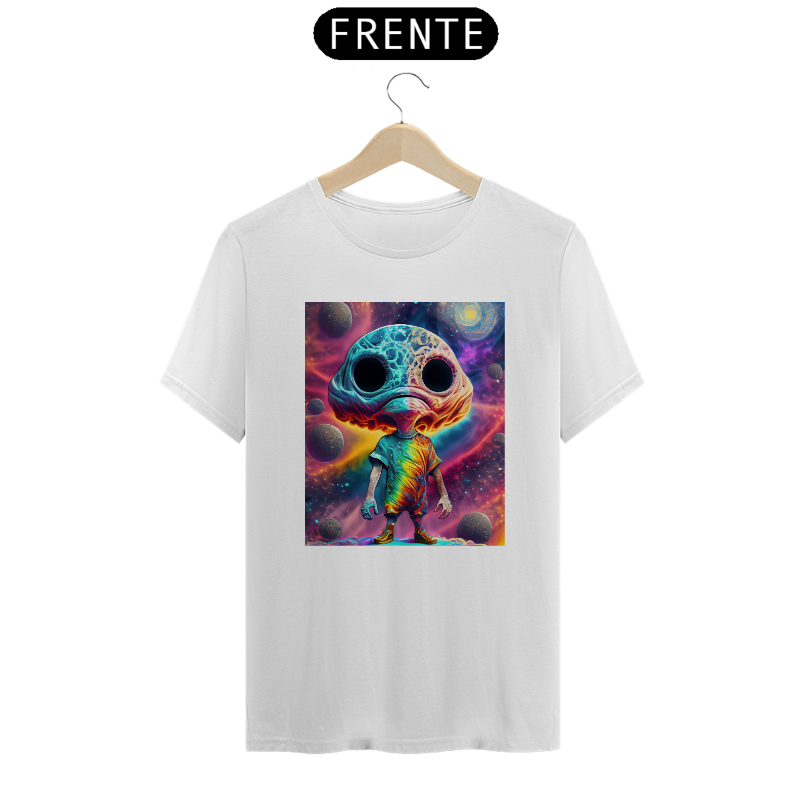 Camiseta Quality Alien intergaláctico Alucinógena Colection