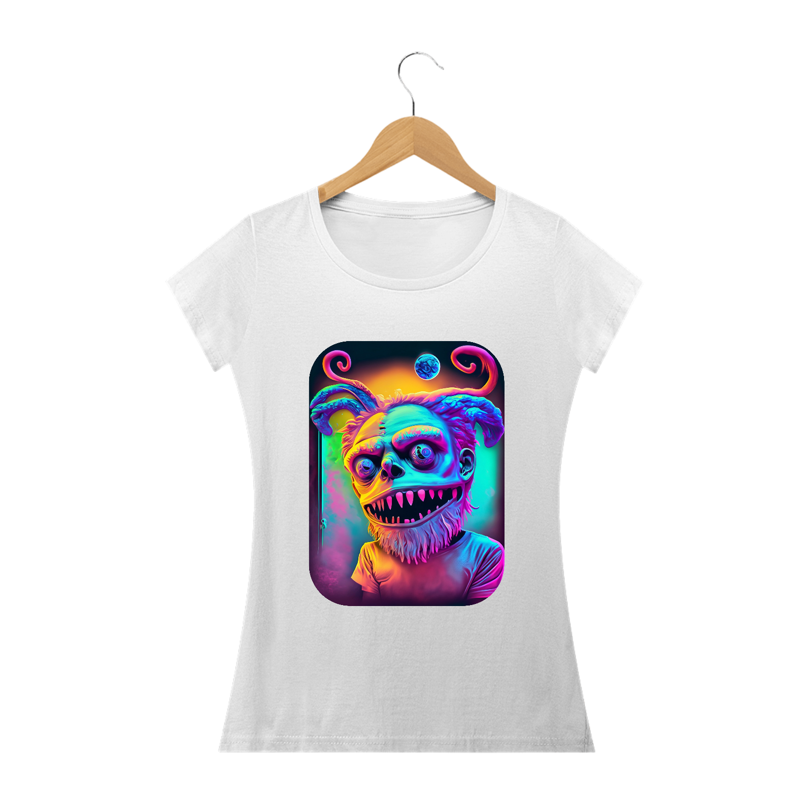 Camiseta Baby Long Vai Um Docinho Ai Alucinógena Colection