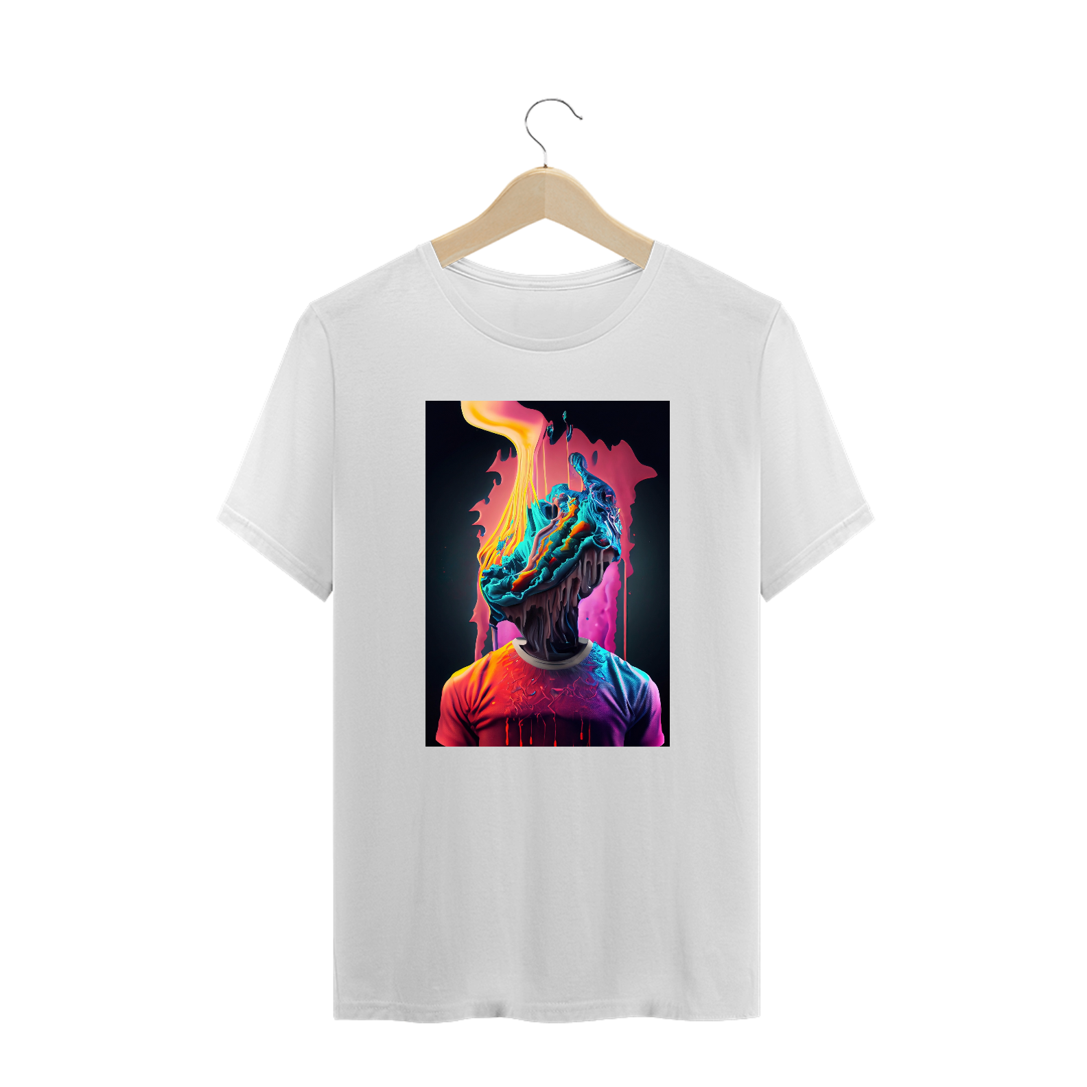 Camiseta Oversized Nem Bateu Alucinógena Colection