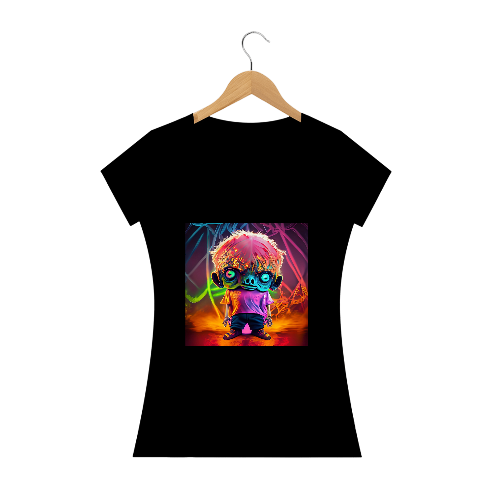 Camiseta Baby Long Alienígena Alucinógena Colection