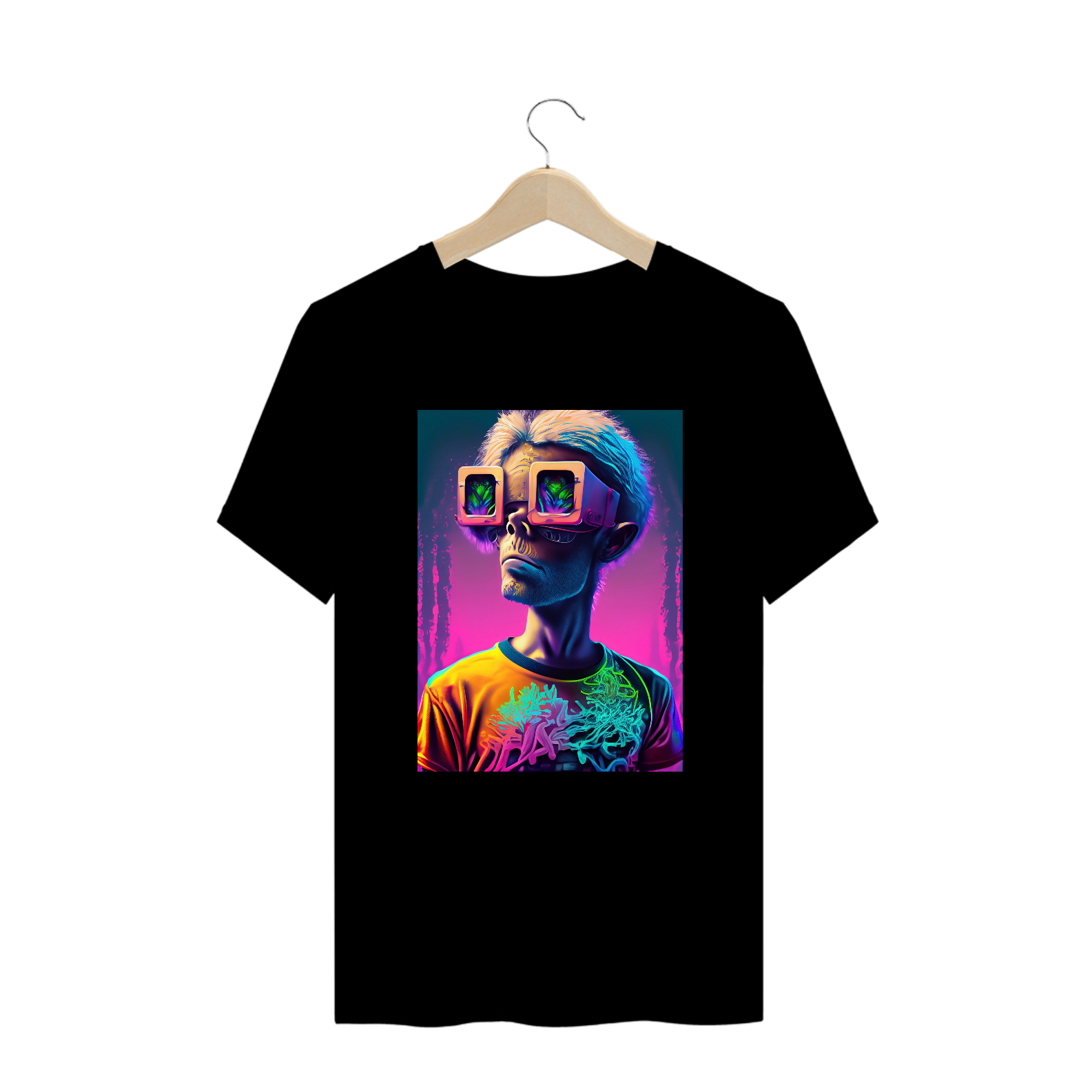 Camiseta Oversized Óculos da Vida Alucinógena Colection