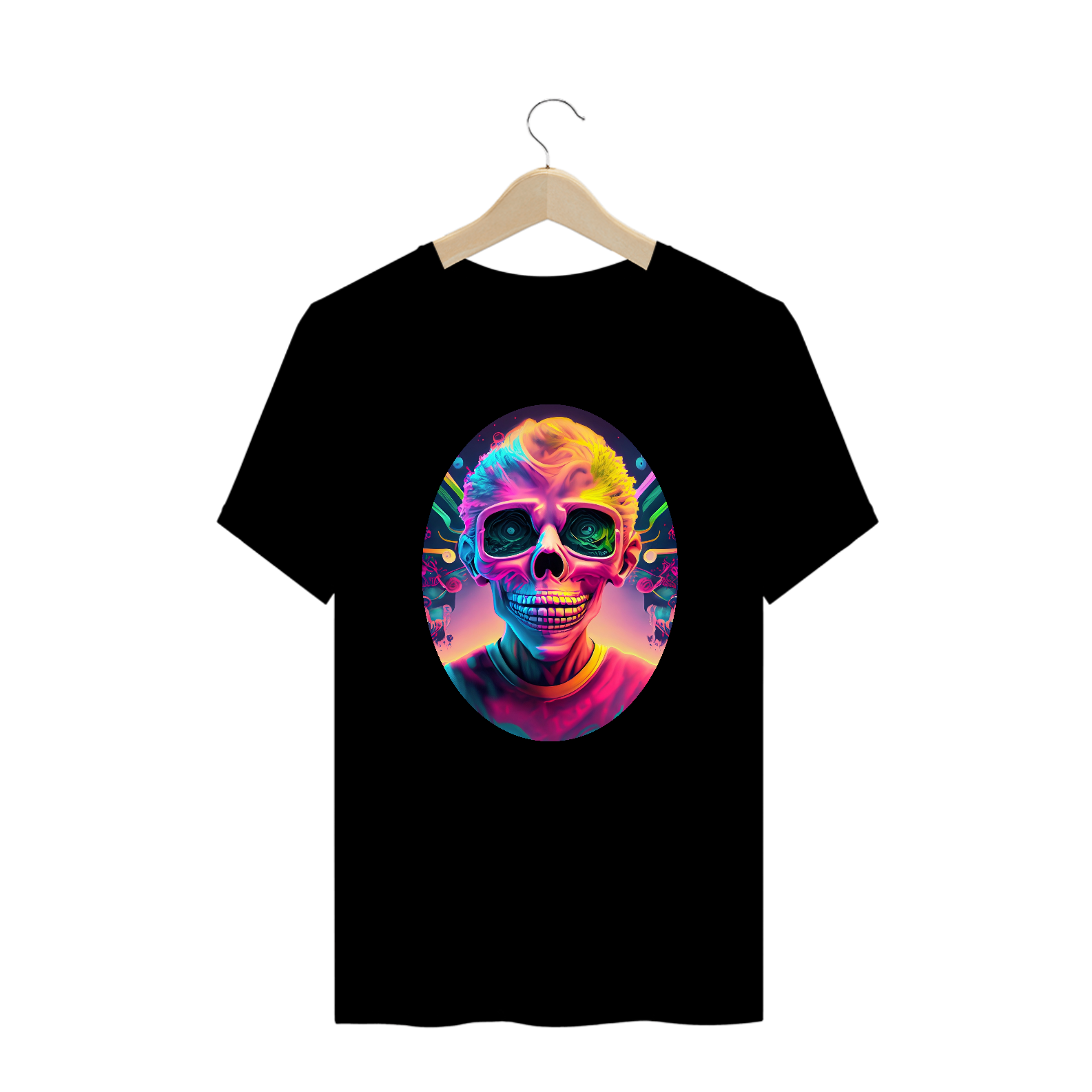 Camiseta Oversized Face da Felicidade Alucinógena Colection