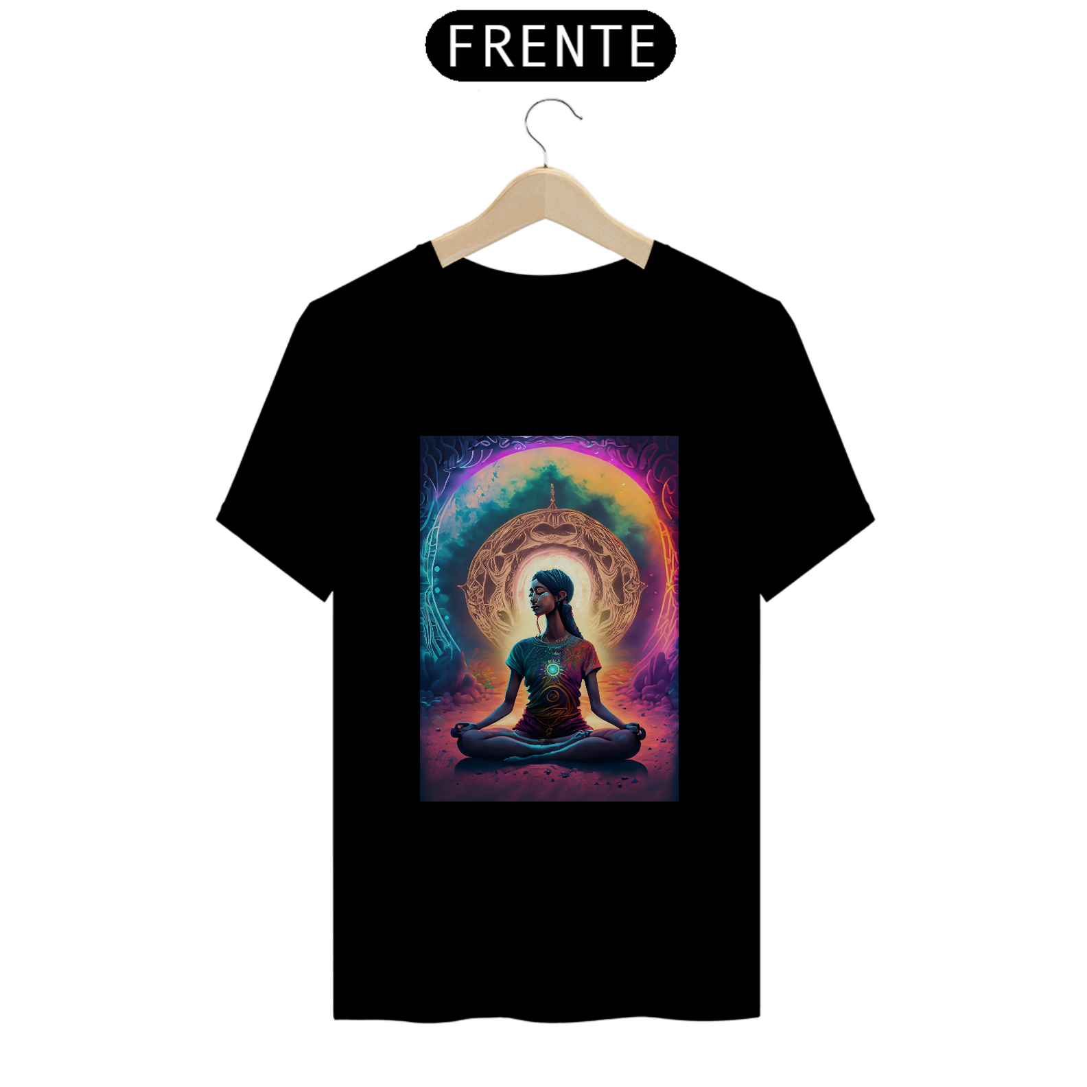 Camiseta Quality Meditar e Evoluir Alucinógena Colection