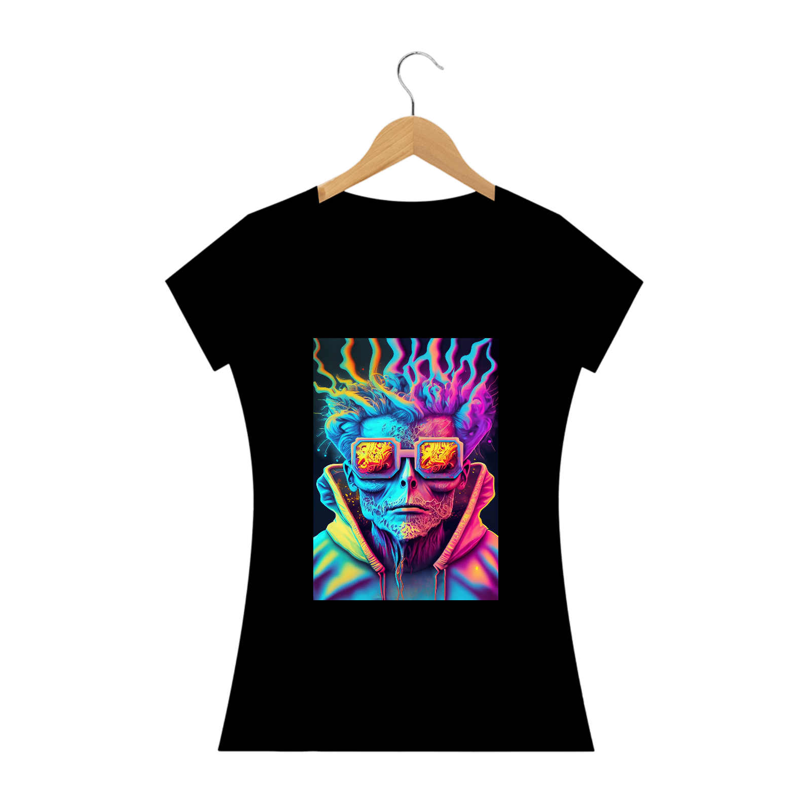 Camiseta Baby Long Smoke in Rave Day Alucinógena Colection