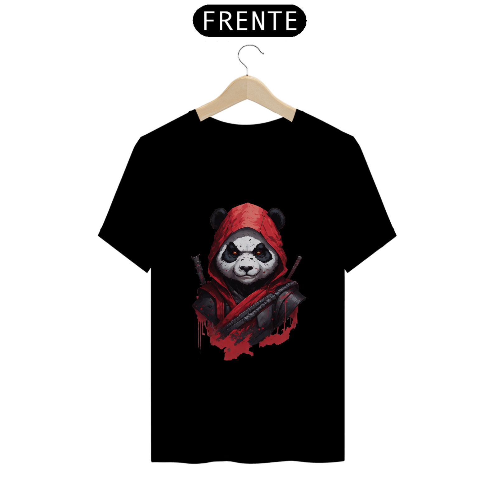 Nome do produto  Silent Fury: Desperte o Espírito Ninja do Panda na Sua Camisa.