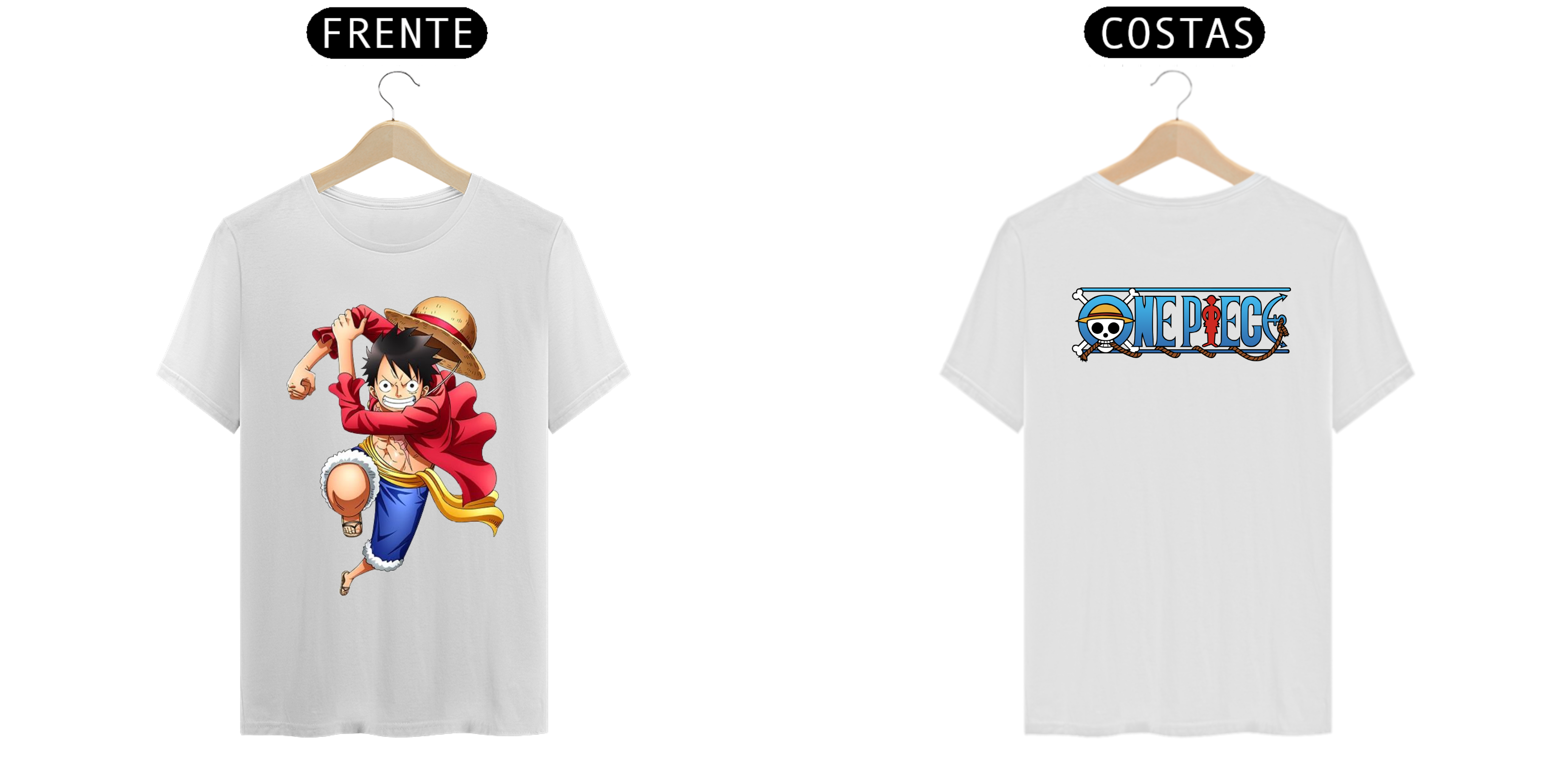Camiseta One Piece | Estampa Frente e Costa