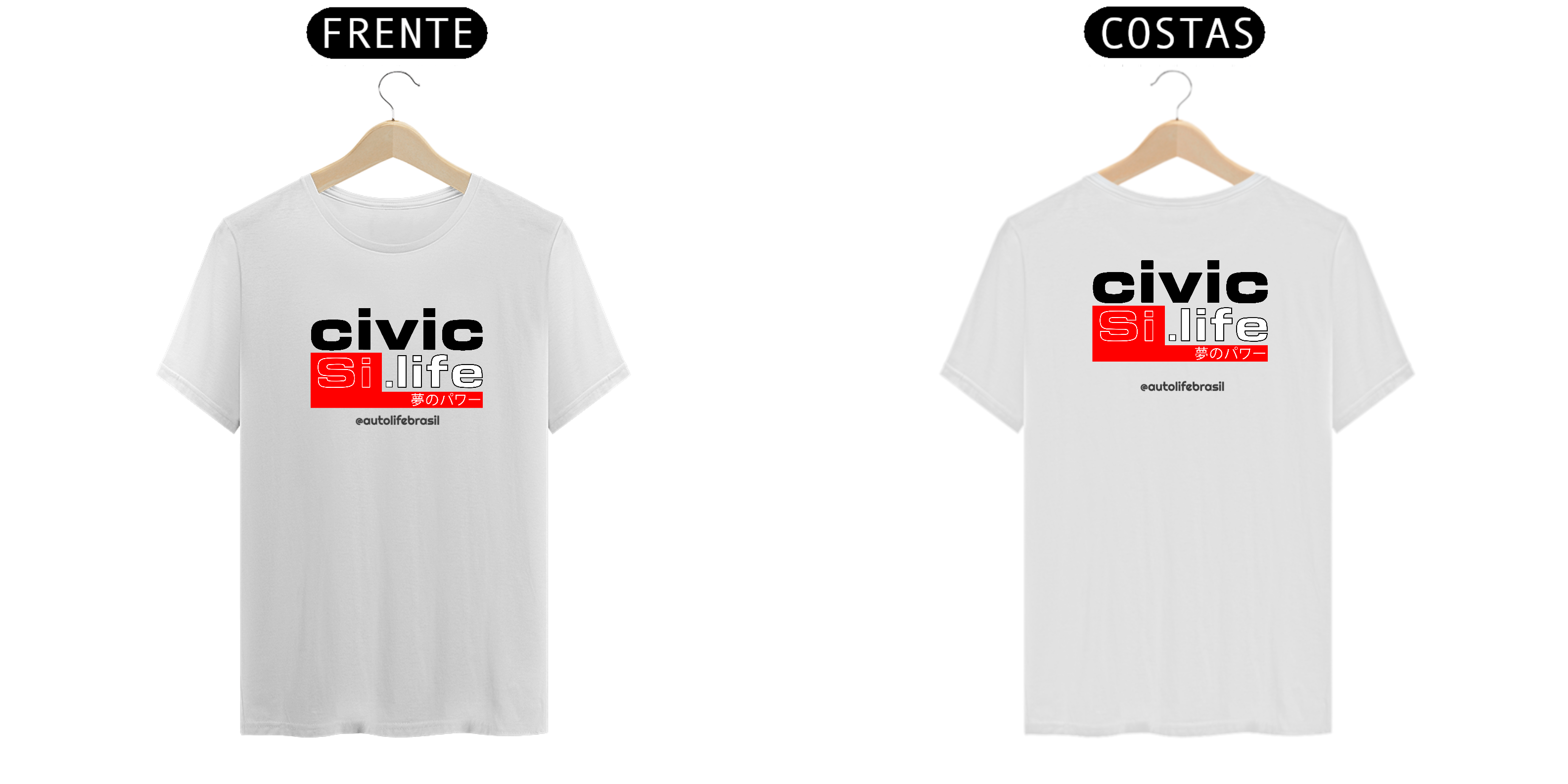 Camiseta Civic Si Life - Branca