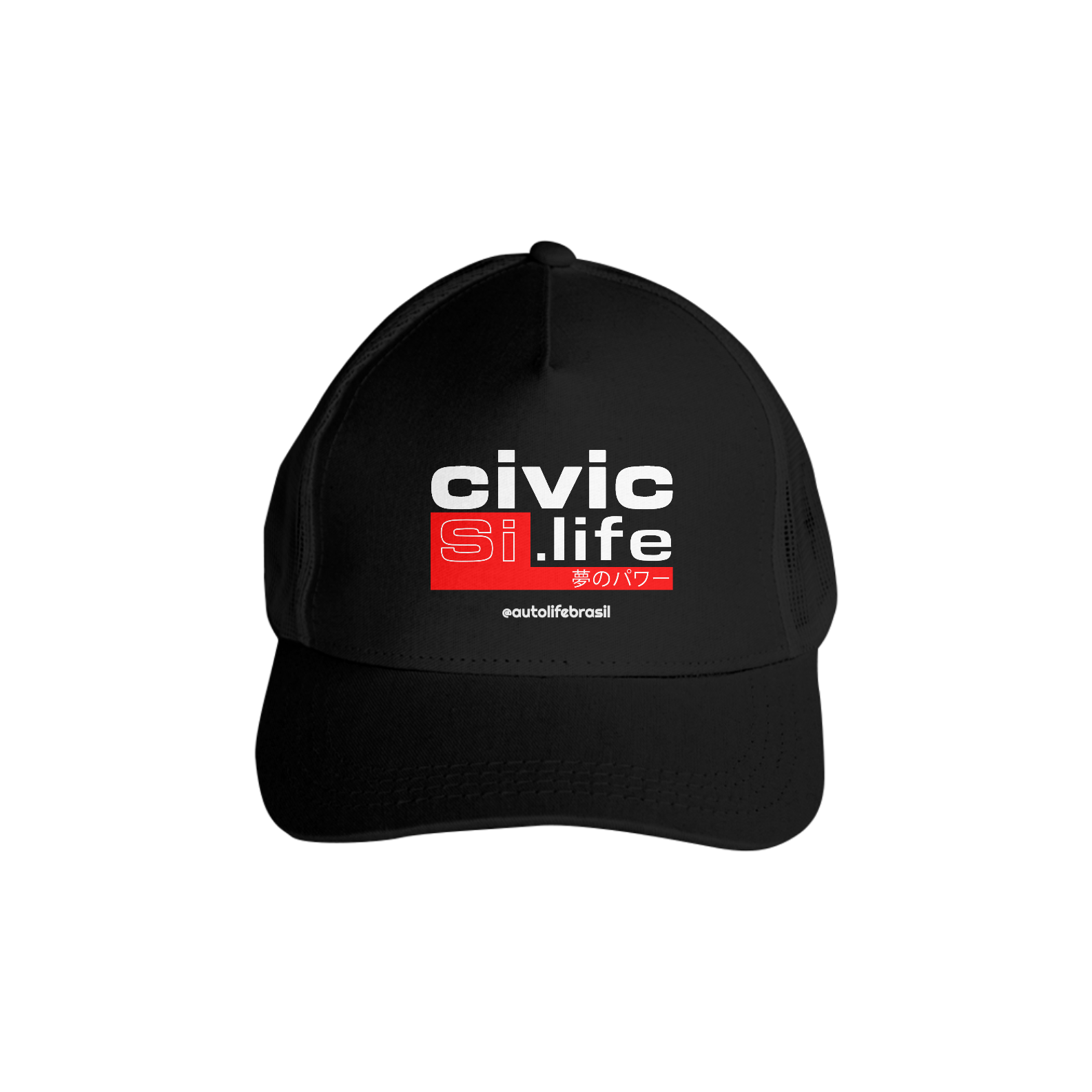 Boné Civic Si Life - Preto,  Vermelho, Rosa