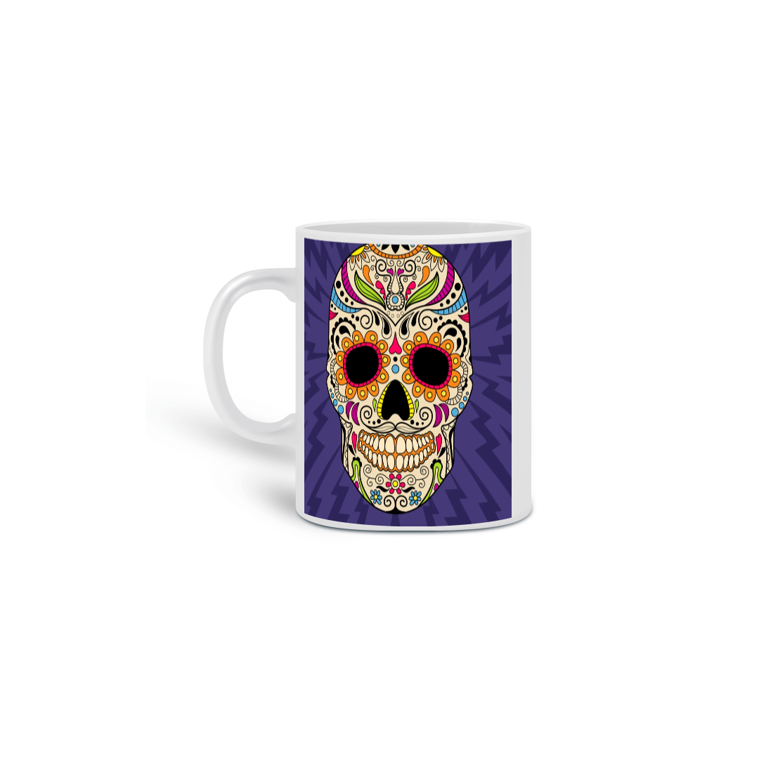 Nome do produto  caveira mexicana caneca