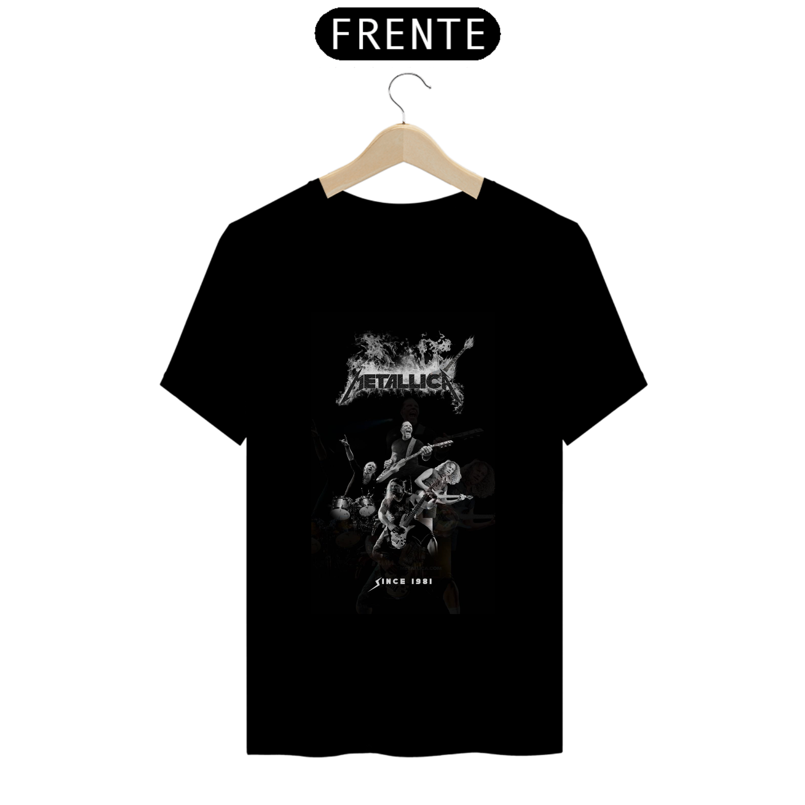 Nome do produto  camiseta metallica