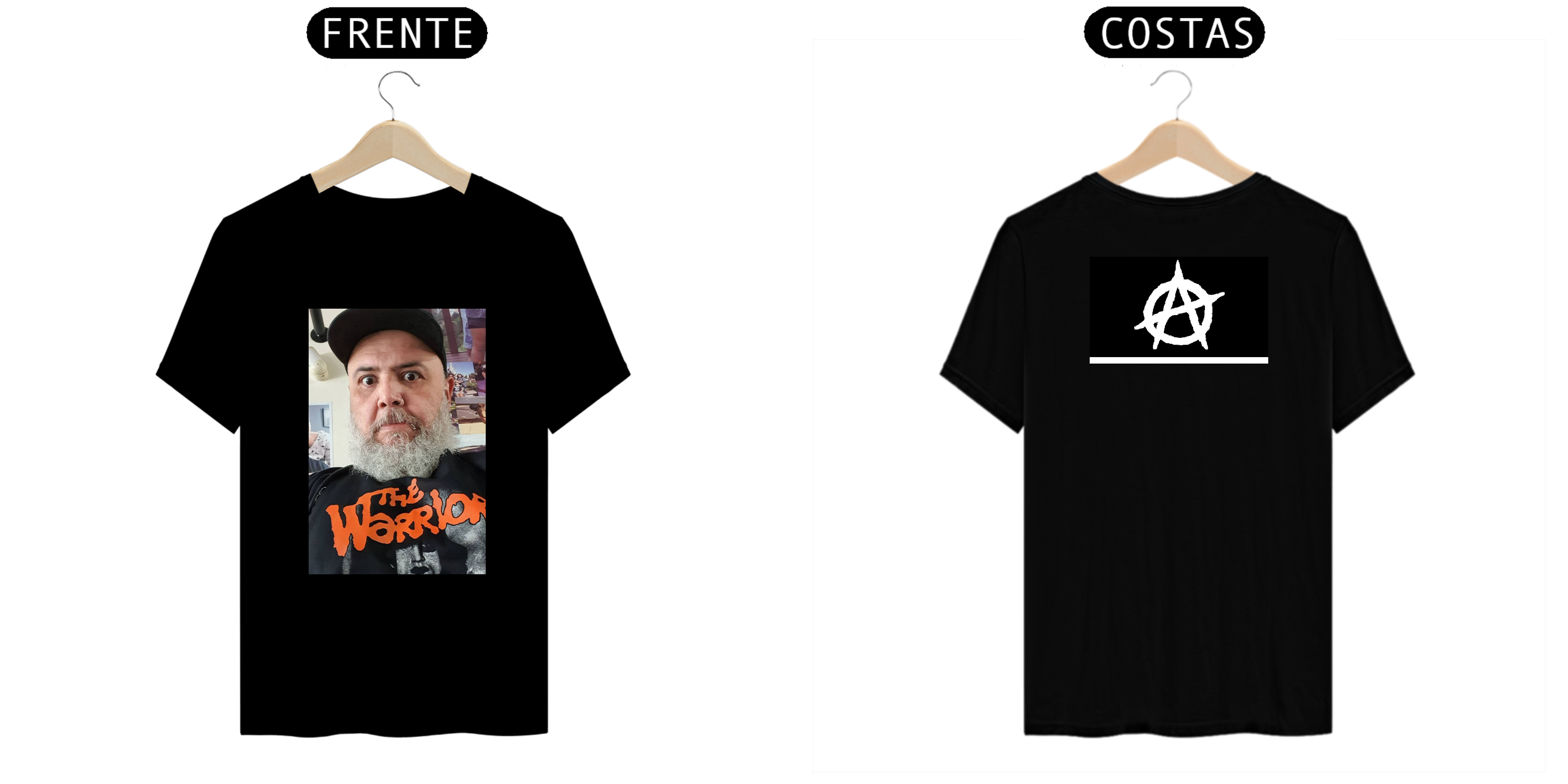 Nome do produto  t shirt joao gordo mais logo anarquia