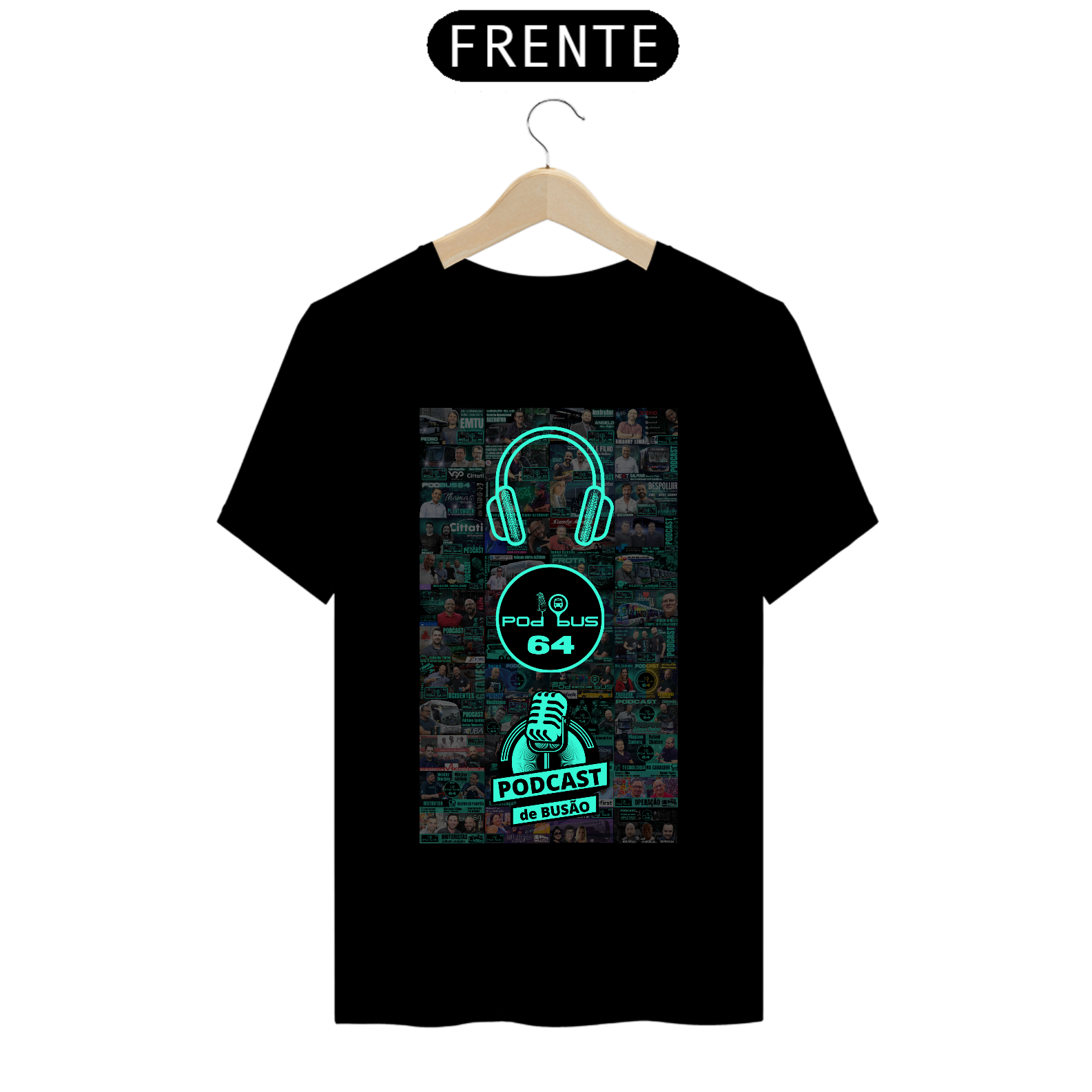 camiseta podbus convidados
