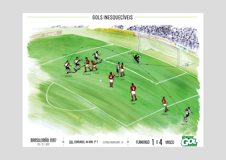 Poster Edmundo x Flamengo