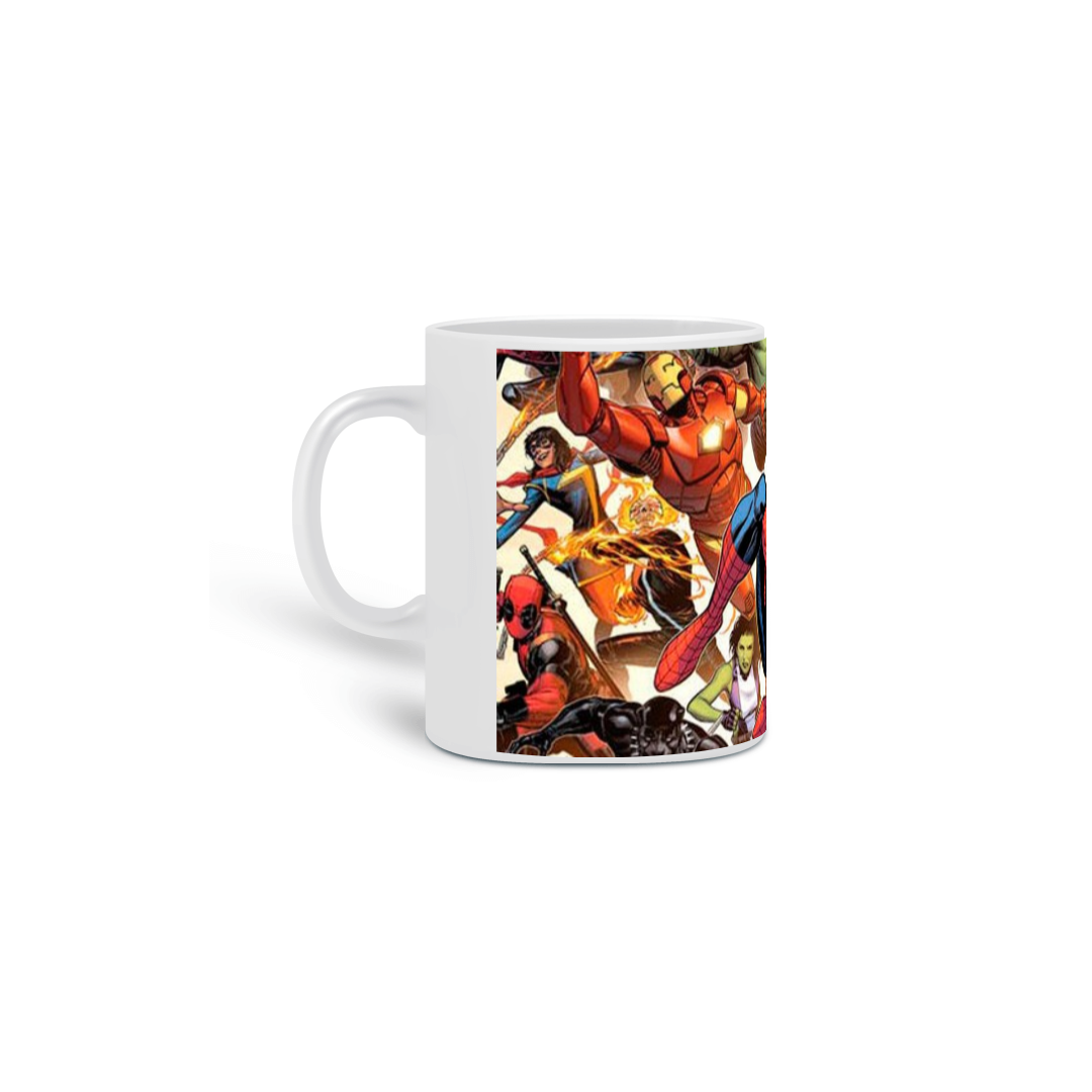 caneca de porcelana do hom aranha
