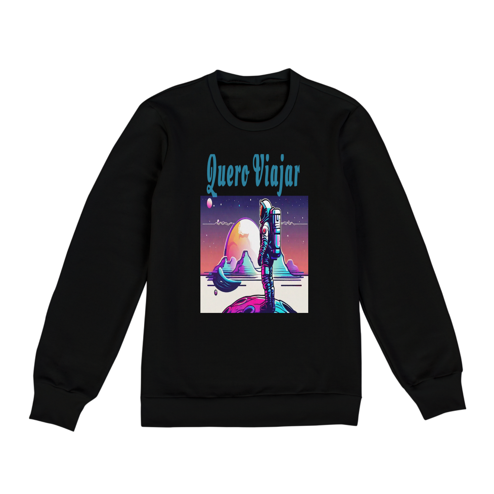 Moletom UNISEXX Astronauta na lua