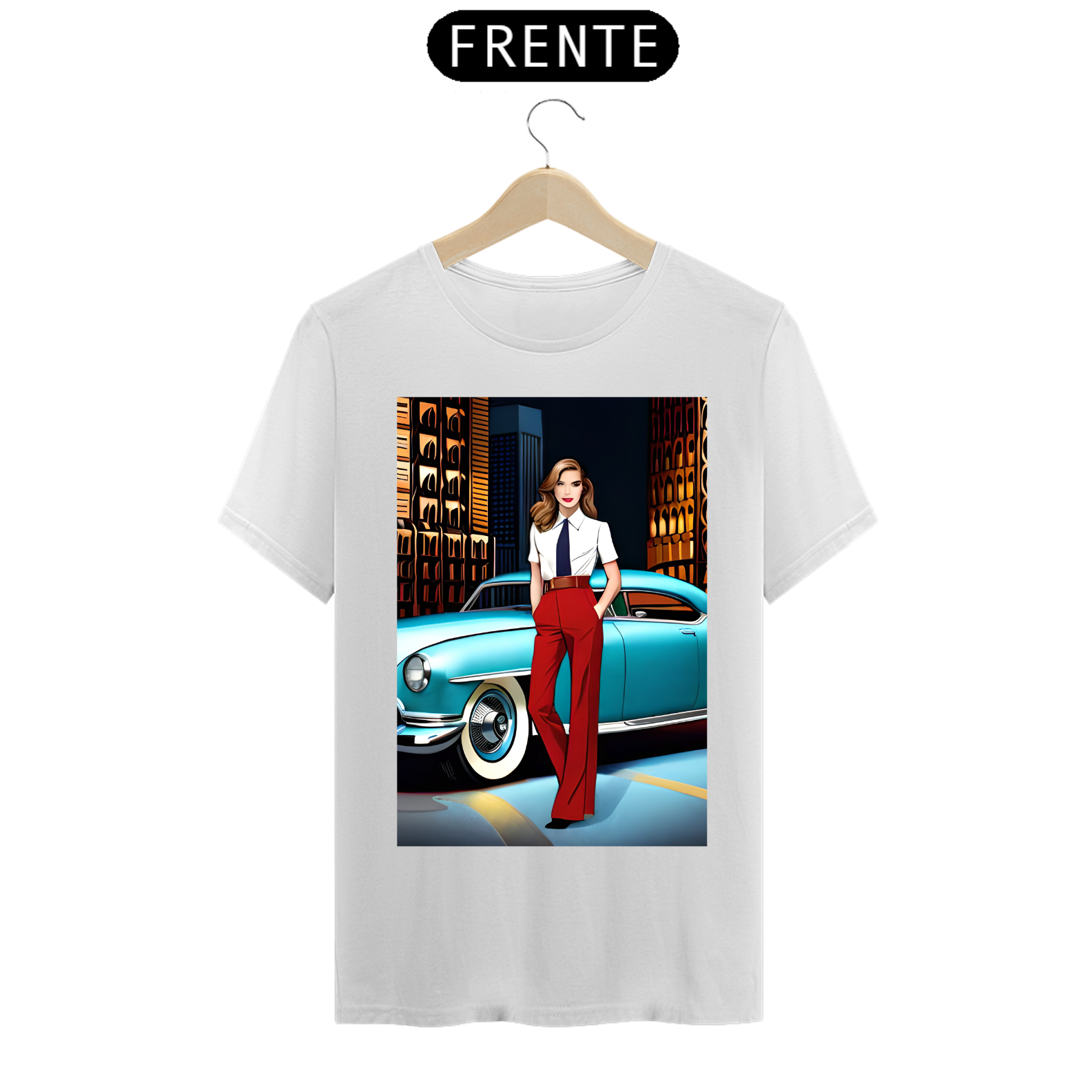 Camisa classic masculina woman car