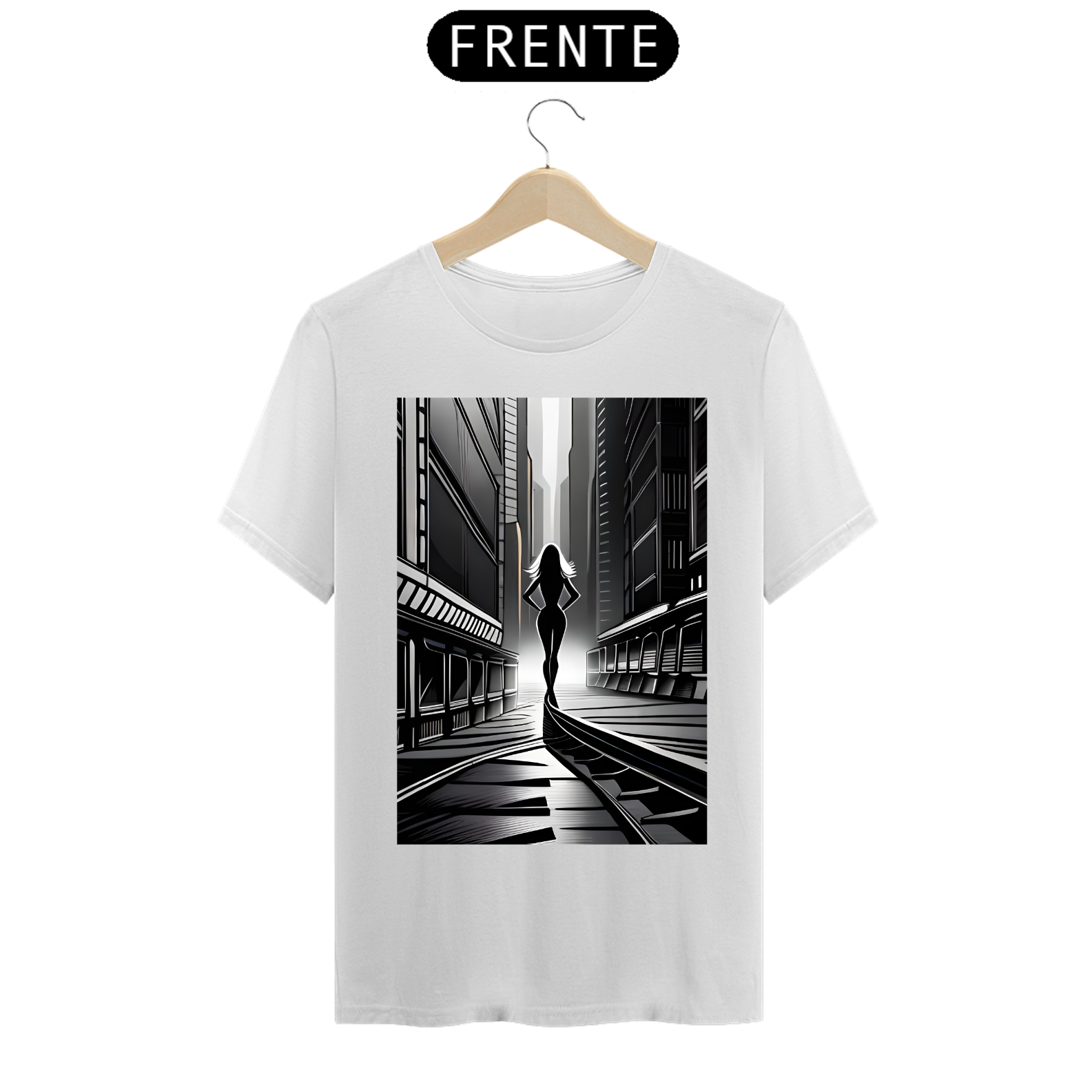 Camisa classic masculina blackwhite woman