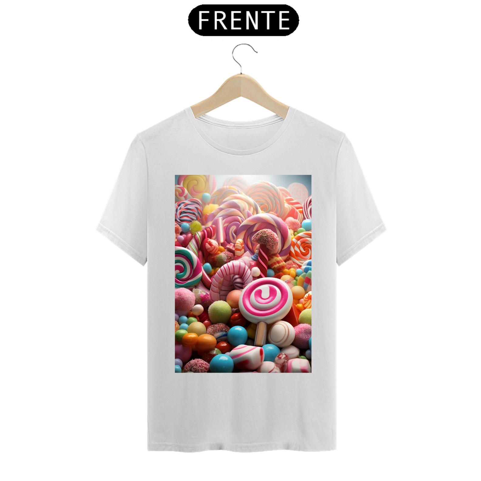 Camisa classic masculina guloseimas 