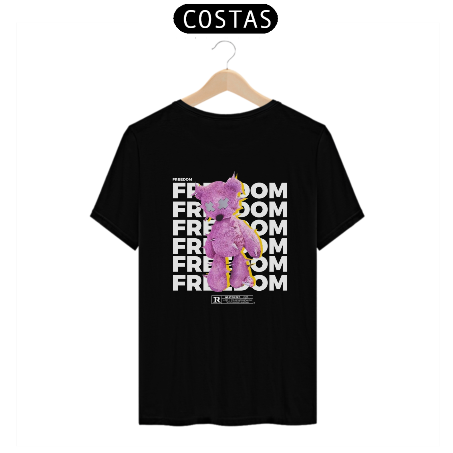 T-shirt Freedom unissex