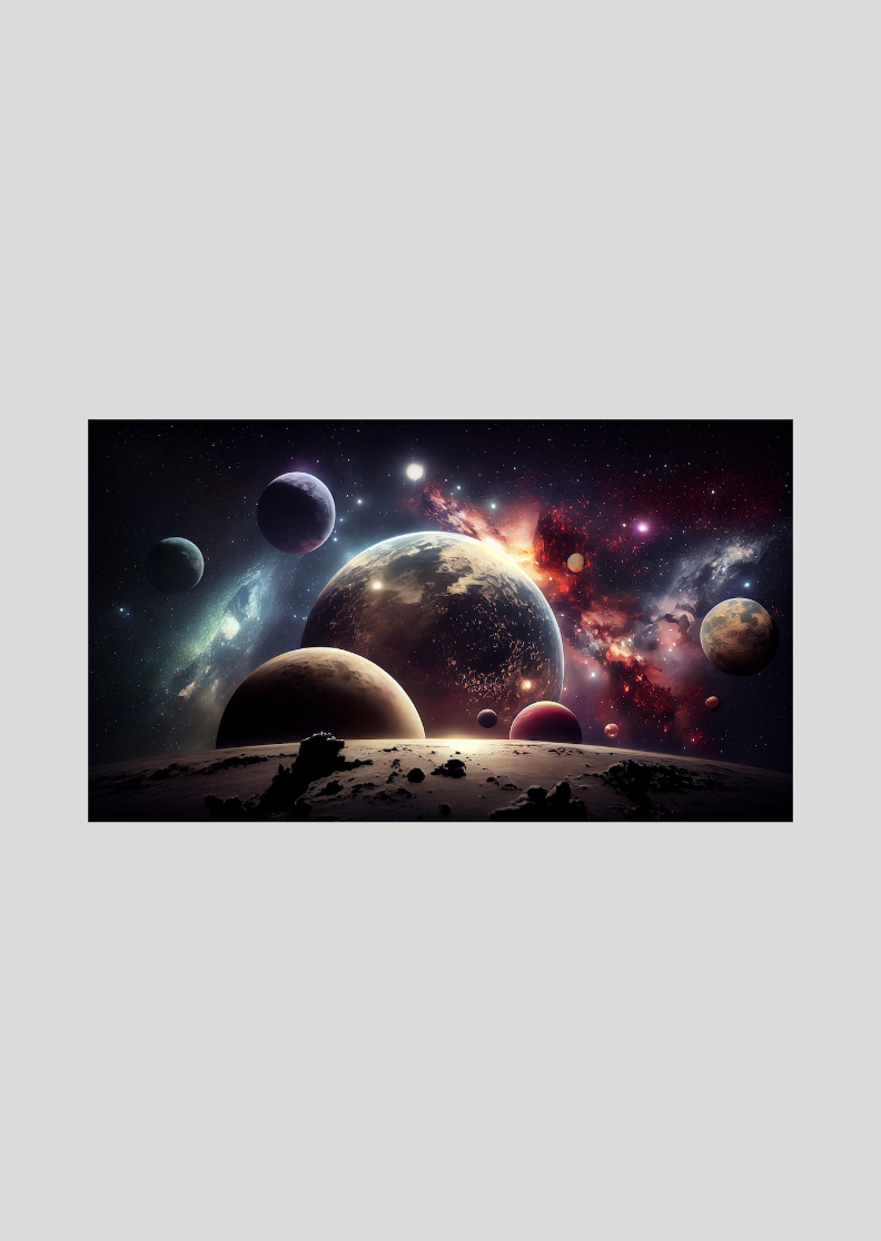 Nome do produto  Quadro galático