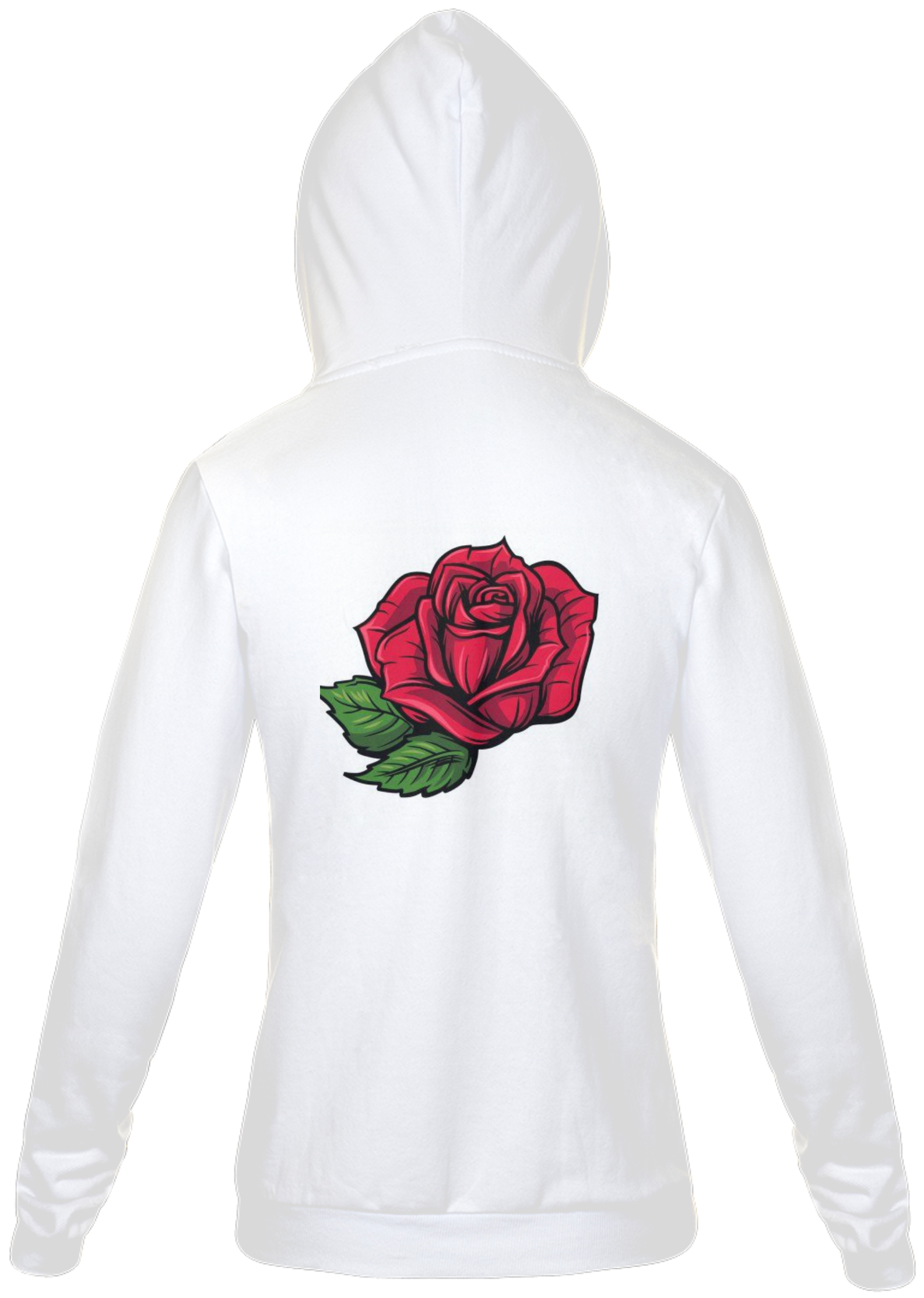 Nome do produto  Jaqueta com Rosa vermelha nas costas 