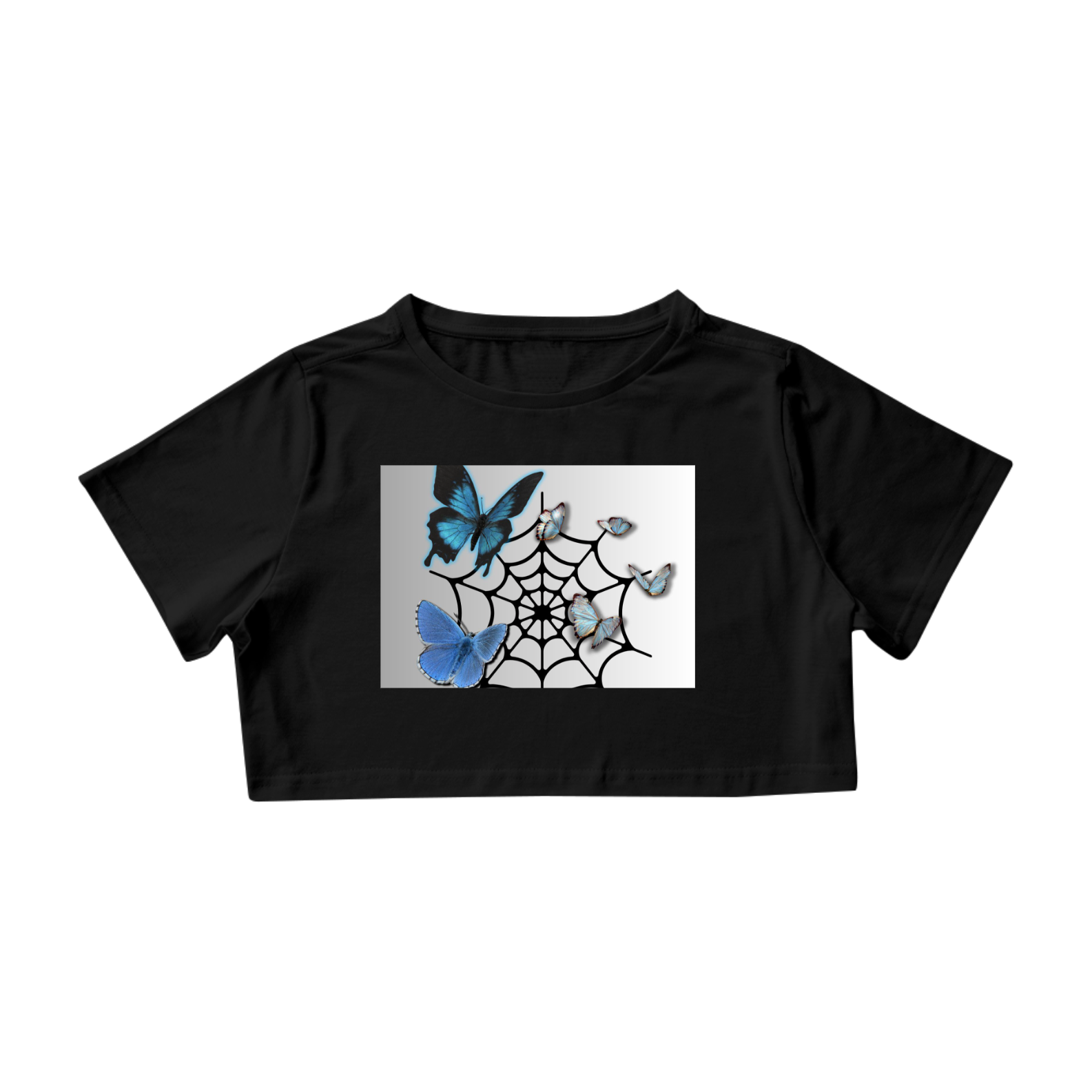 Nome do produto  Cropped borboleta 