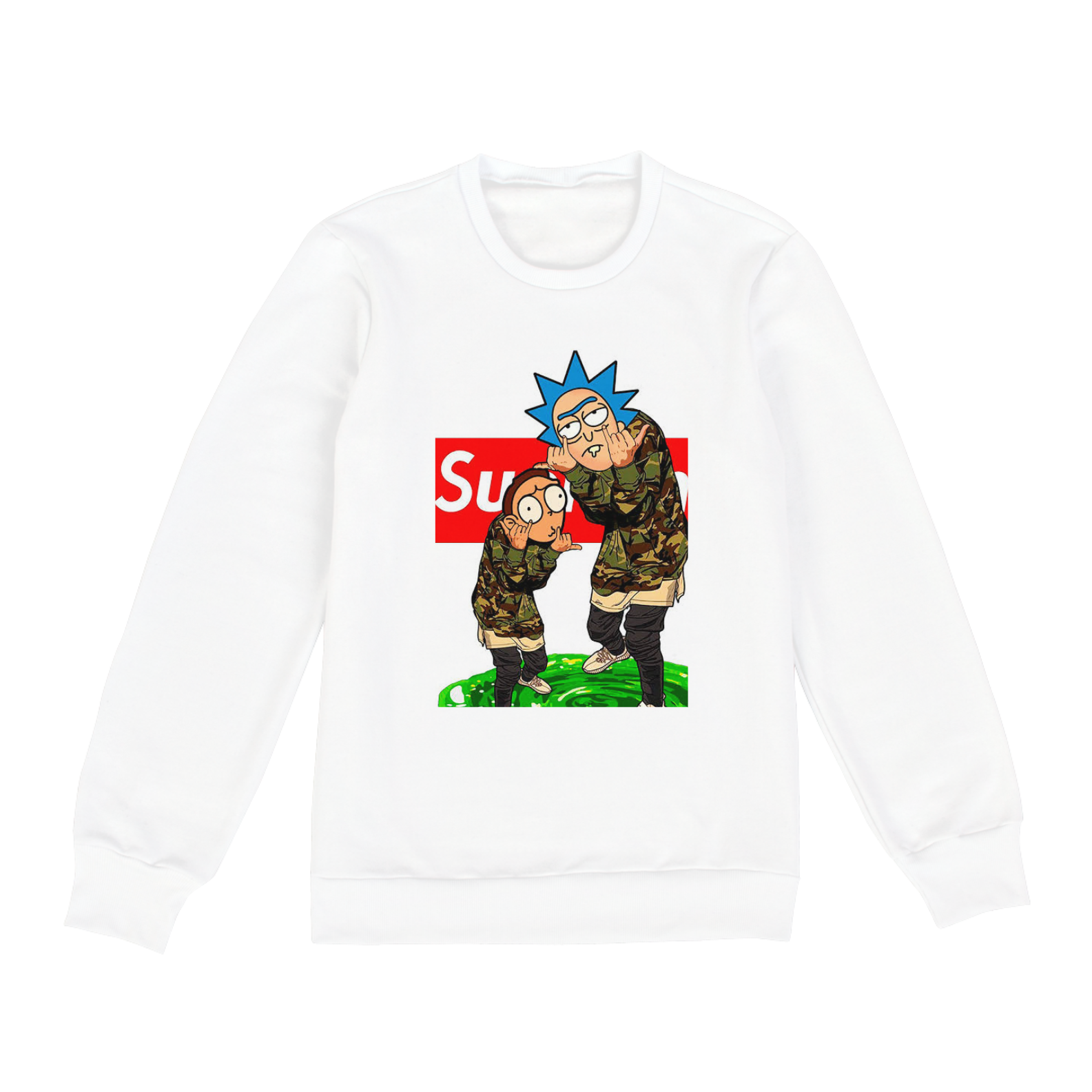 Nome do produto: Moletom rick y morty  branco 