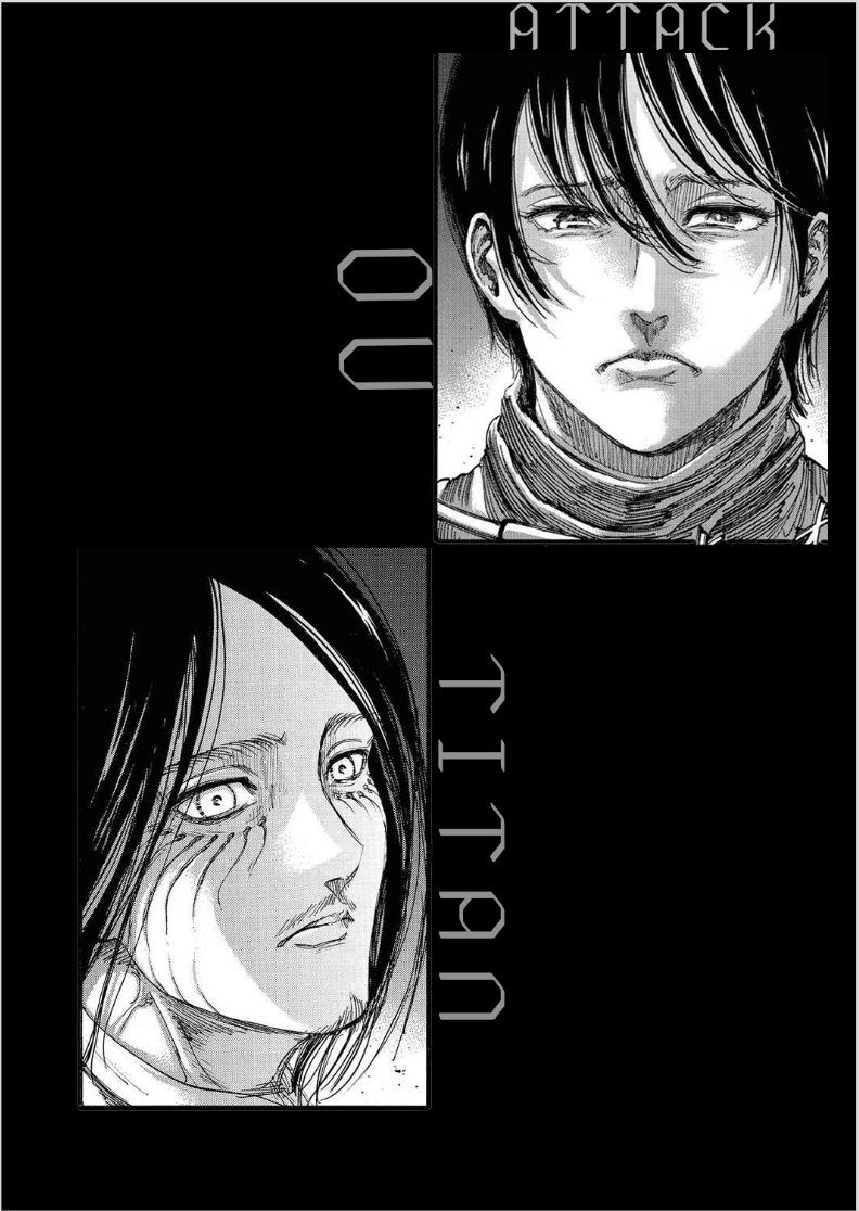 Poster Retrato Attack on Titan