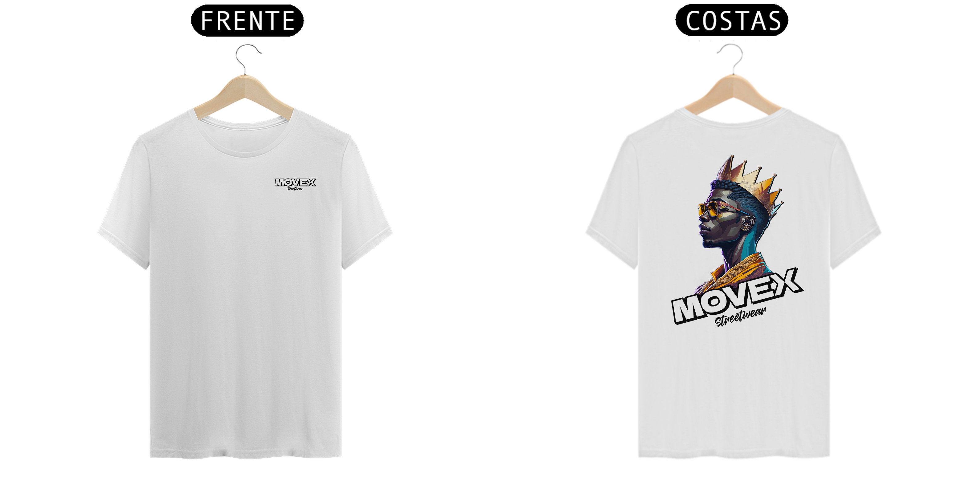 Camiseta The King Frente e Costas - Logo Preto